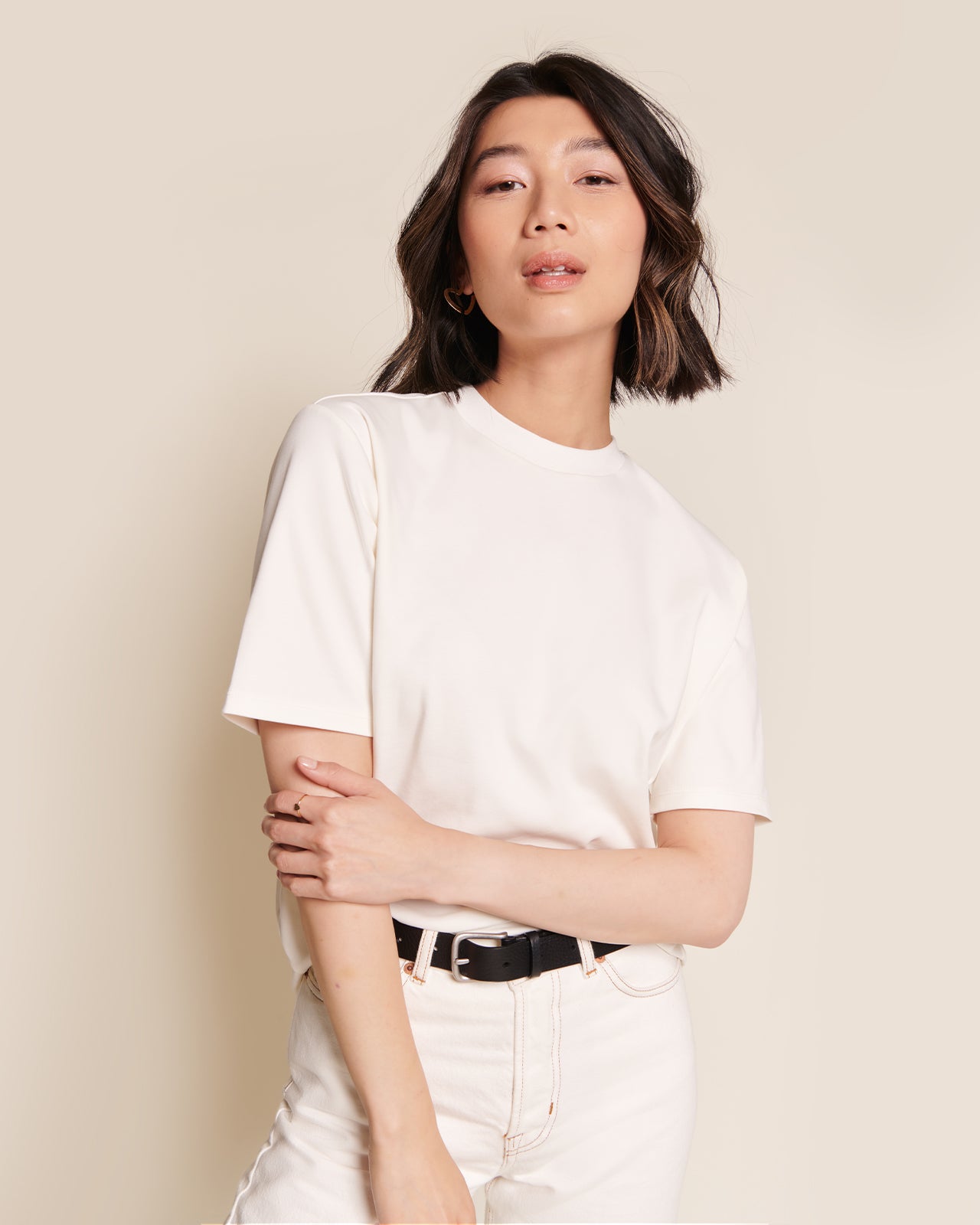 T-shirt en coton bio, ESSENTIELS, EMOI EMOI