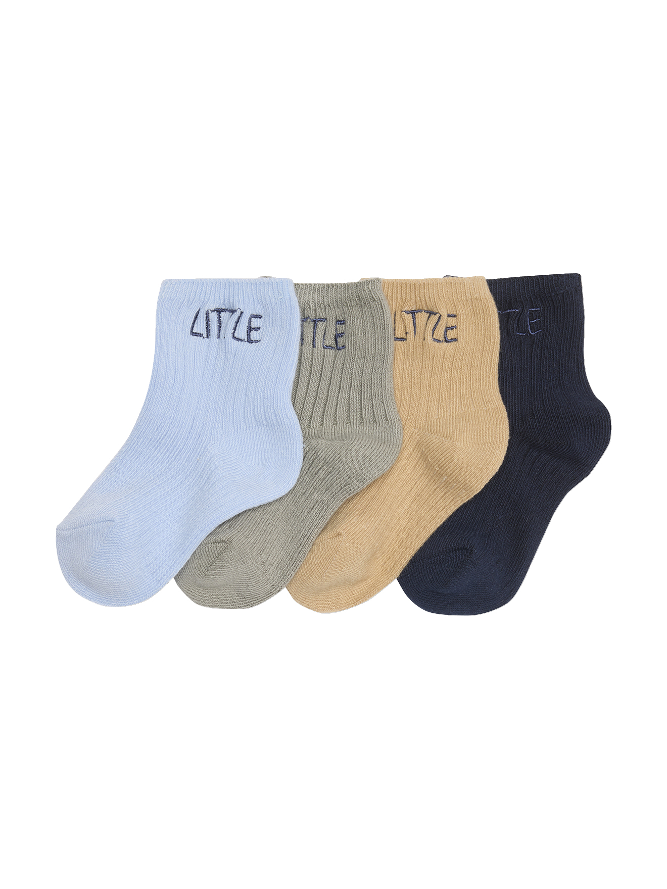 Lot de 4 paires de chaussettes "little" bébé, VERTBAUDET