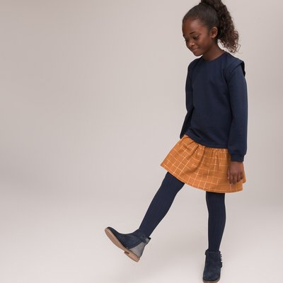 2-in-1 Dress in Cotton Mix, 3-12 Years LA REDOUTE COLLECTIONS