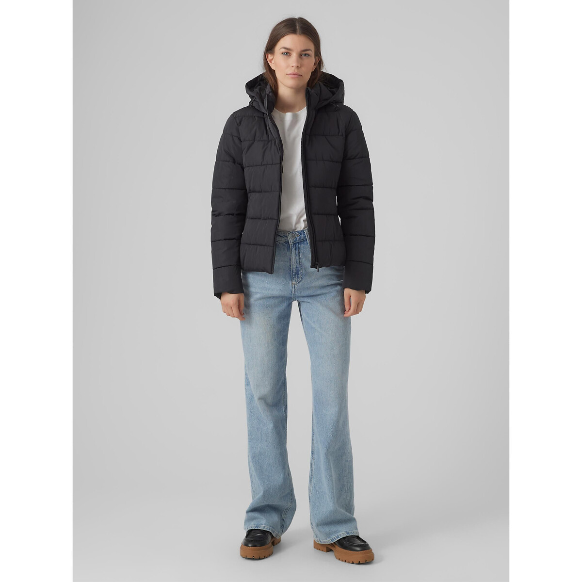 Vero moda cropped hooded padded jacket hotsell