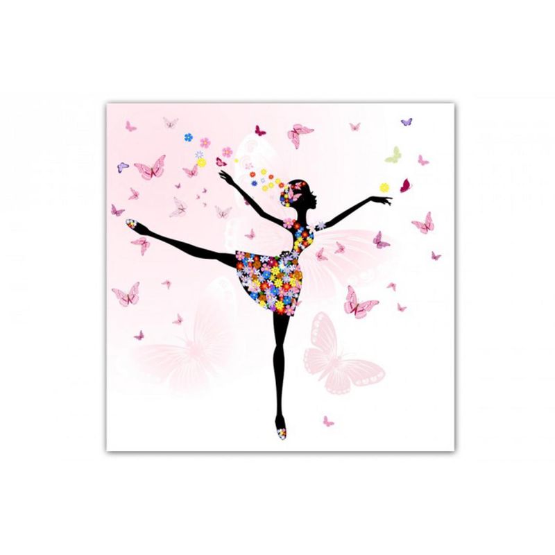 Tableau Enfant Fee Danseuse 60x60 Cm Declikdeco La Redoute