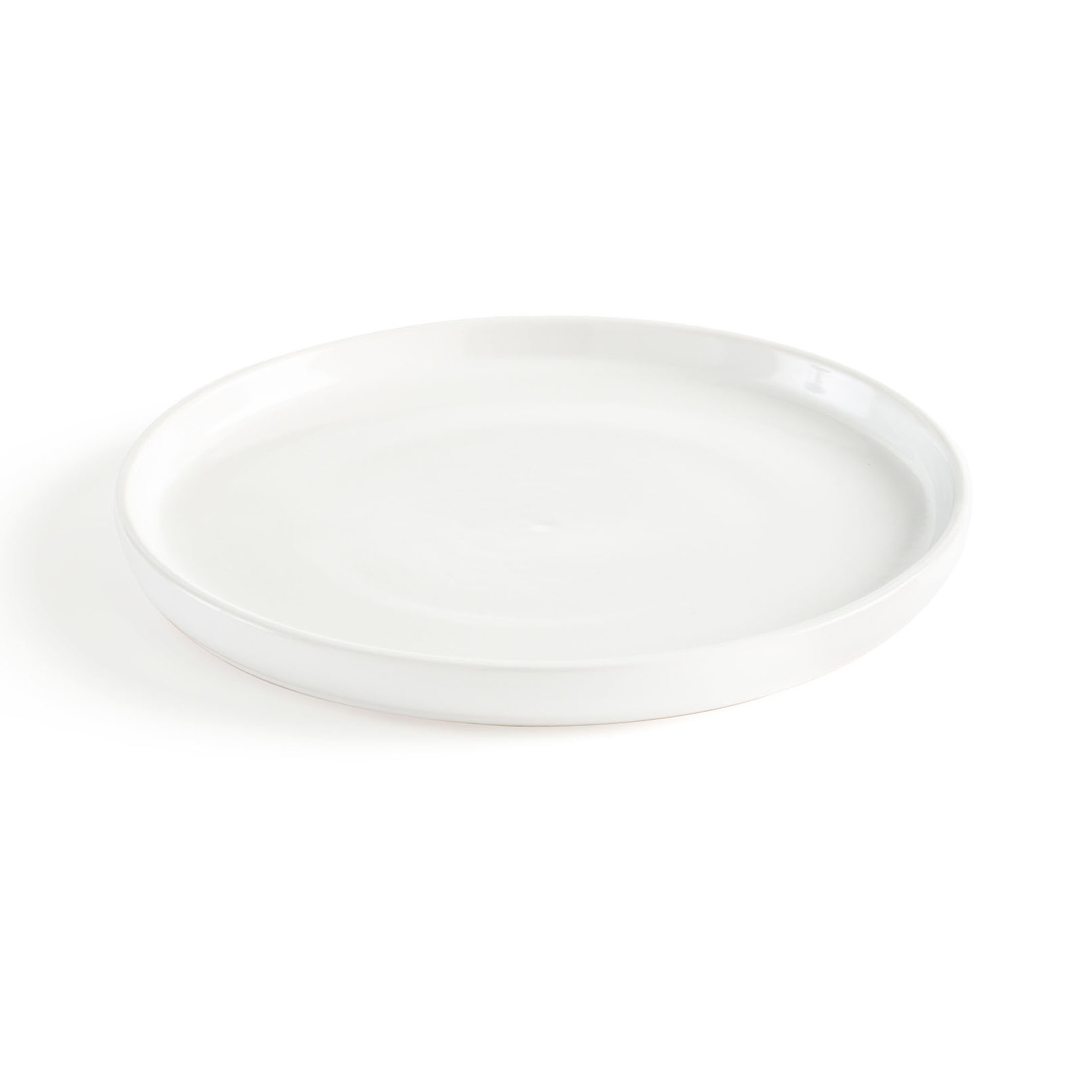 ORGA Lot de 25 assiettes blanches biodégradables et jetables extra résistantes 18 cm 