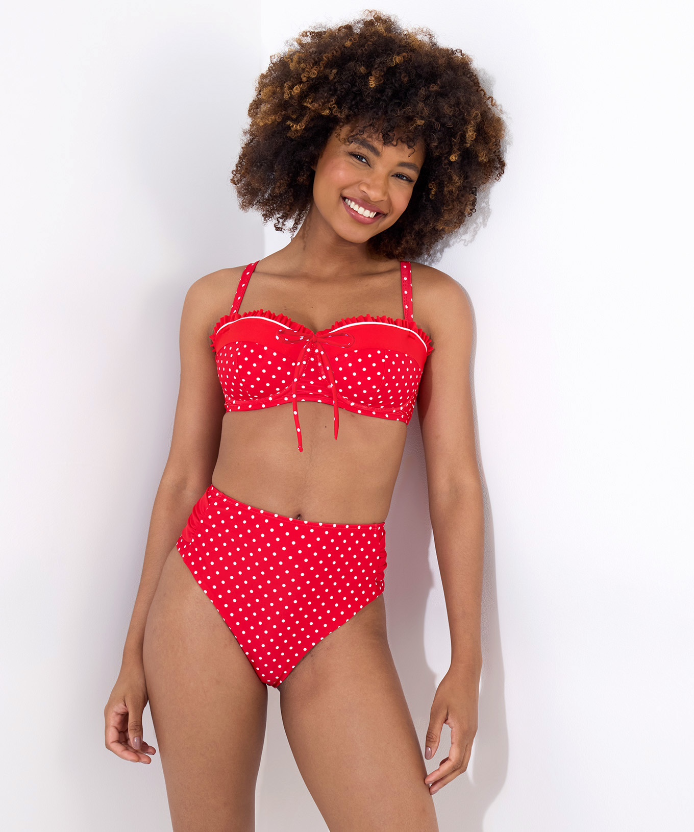 Culotte De Bain Rétro À Pois Élégante AIMER LA VIE, JOE BROWNS