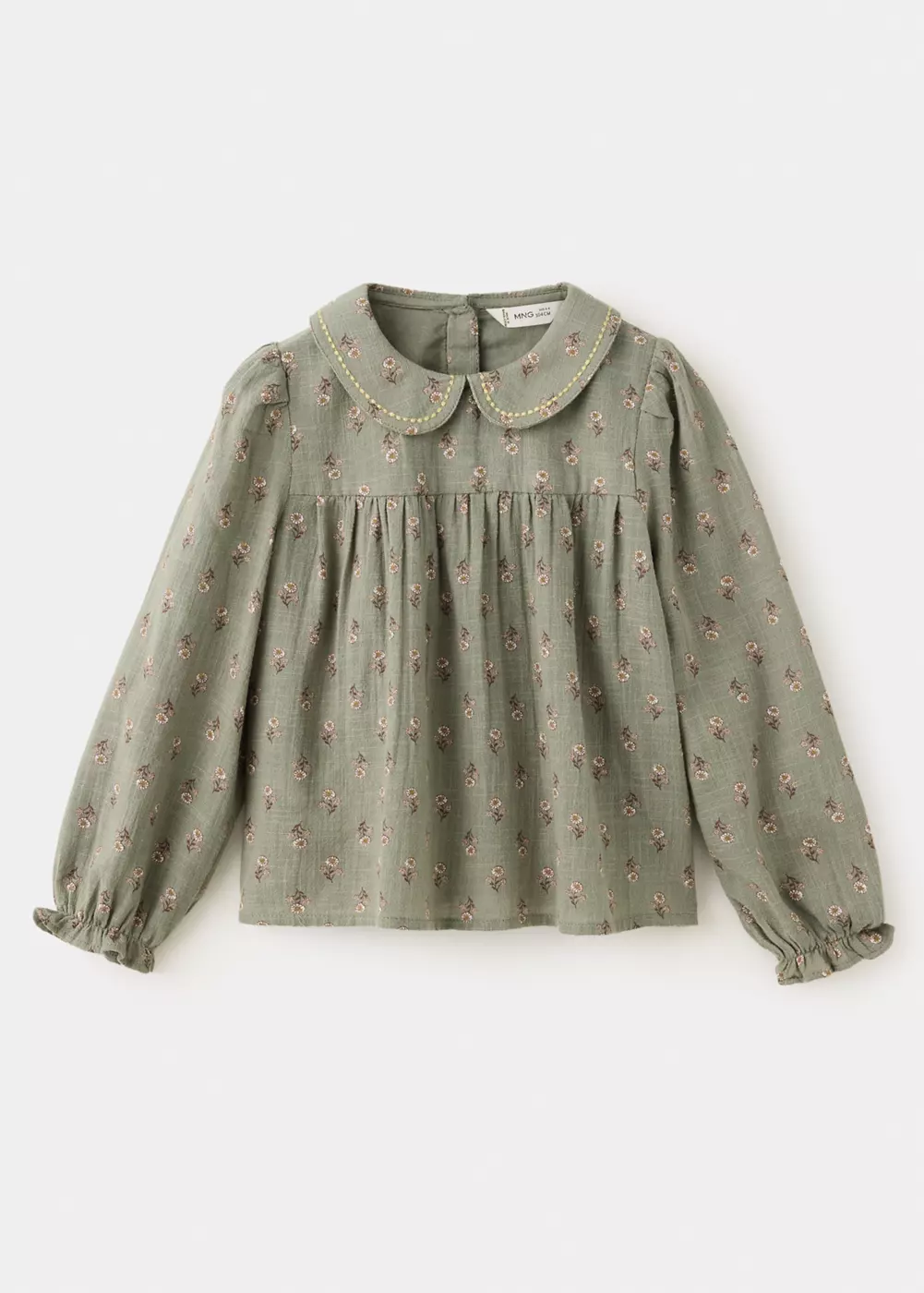 Blouse en coton à fleurs, MANGO BABY