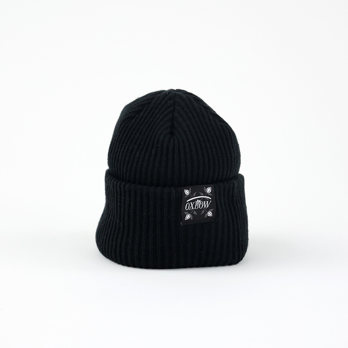 Plain Ribbed Beanie with Turn-Down