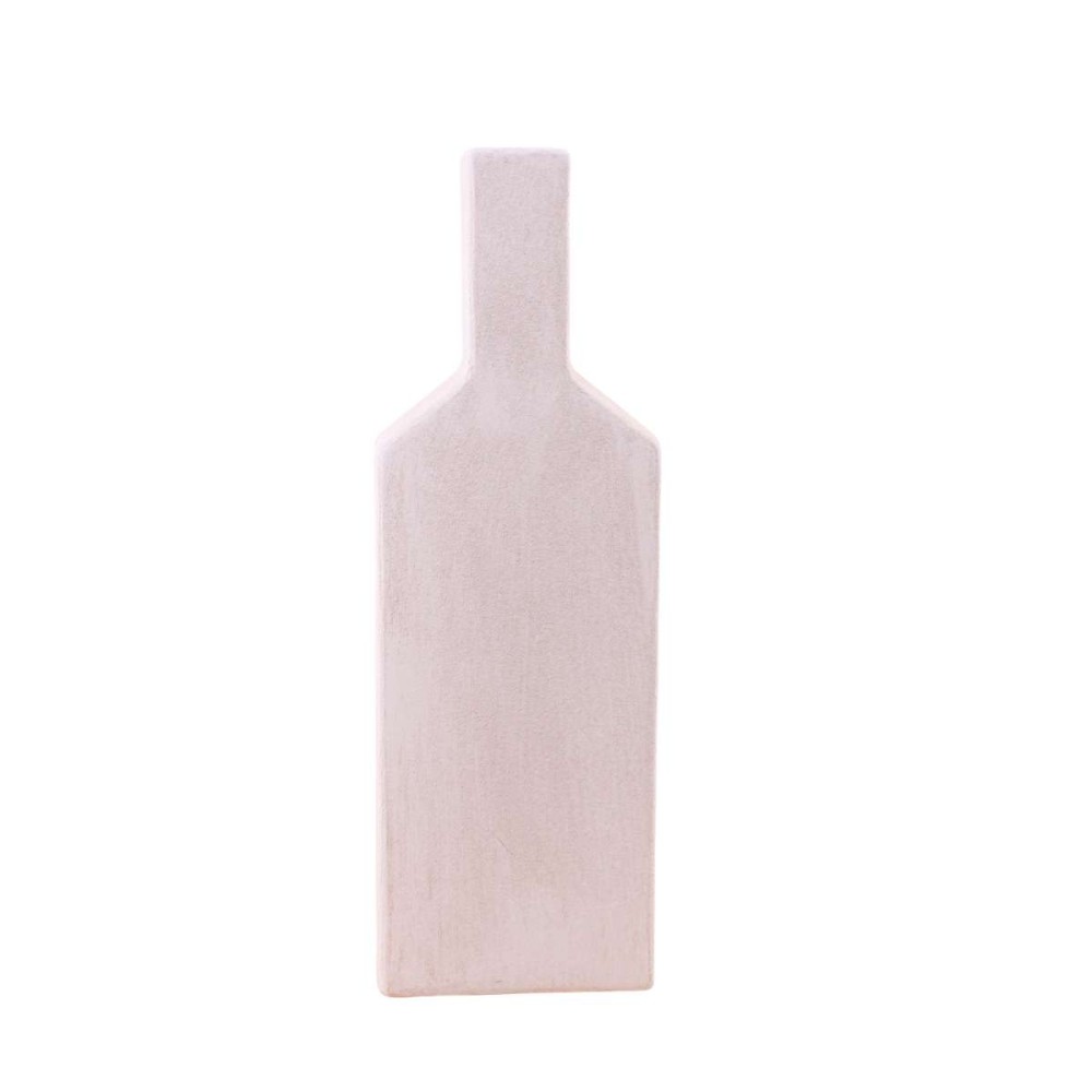 Vase bouteille géométrique en grès, H48cm, ORNAMI