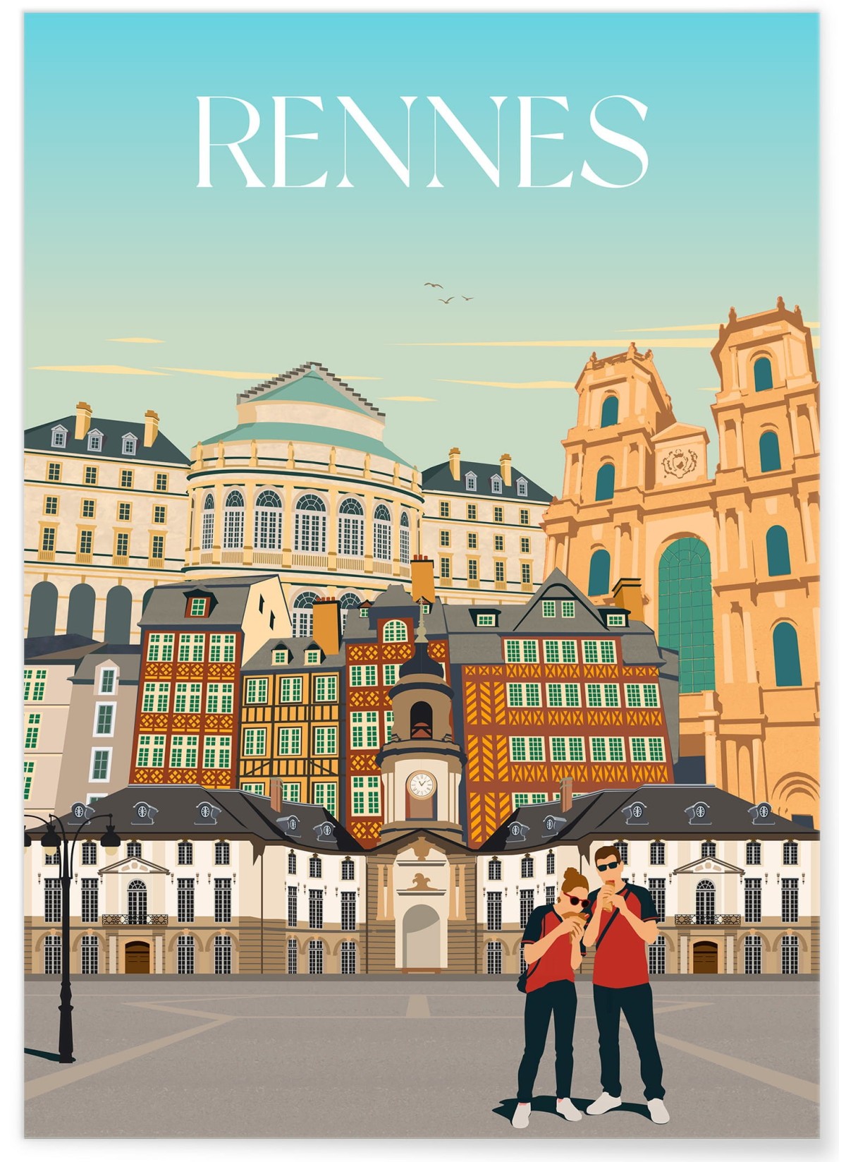 Affiche ville Rennes 5 Mix, L'AFFICHERIE
