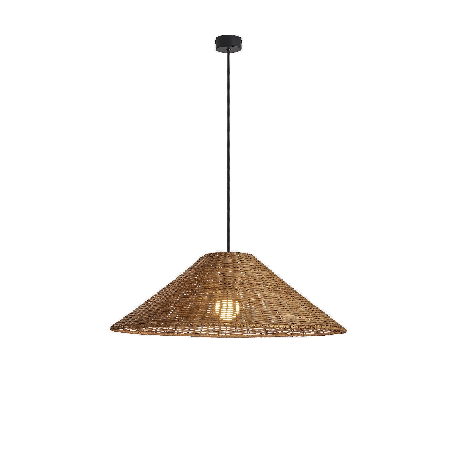 Suspension en rotin, D.60 , CARIBE, LEDS C4