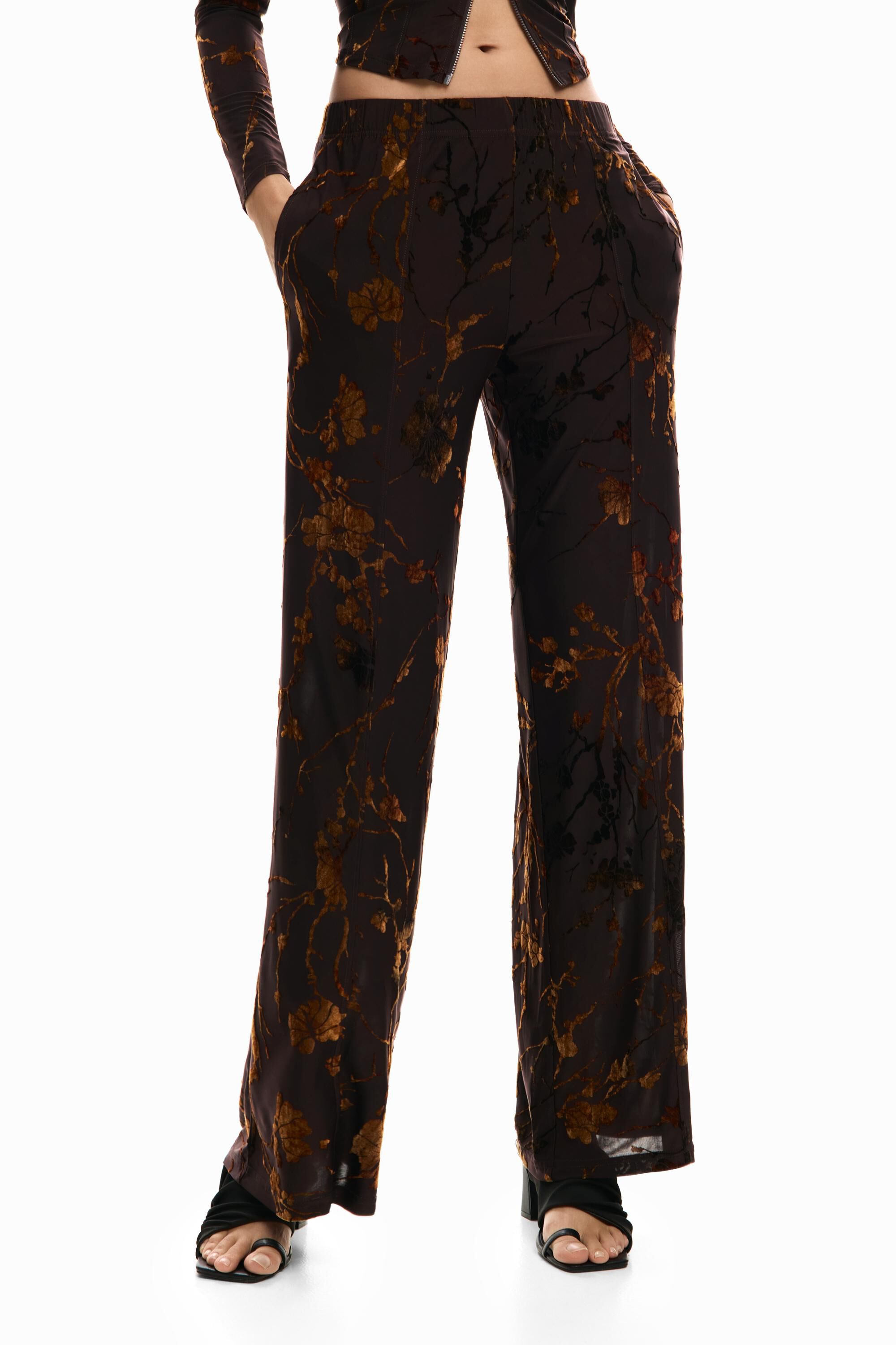 Pantalon long floqué, DESIGUAL