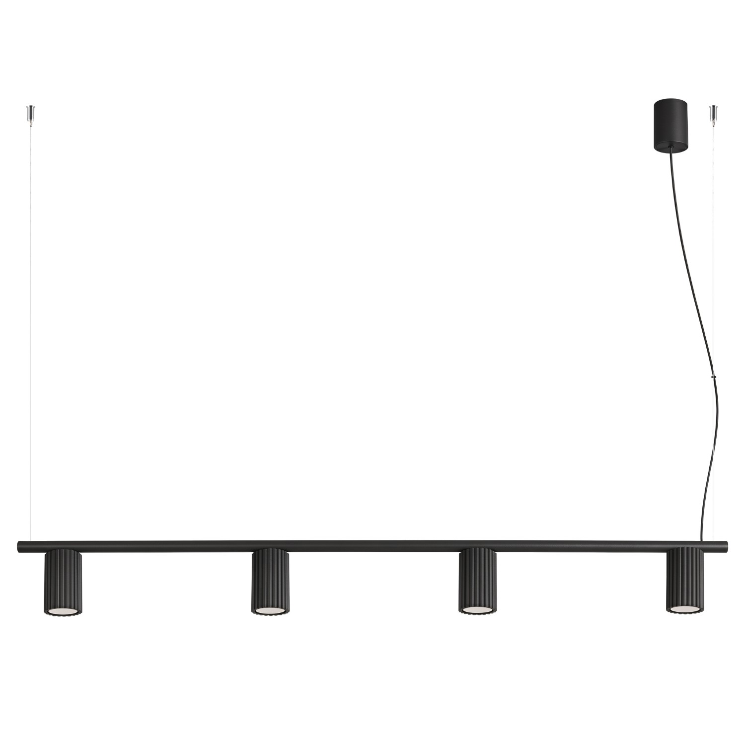Lustre Aluminium Noir GU10 4 KARBON, EDEN