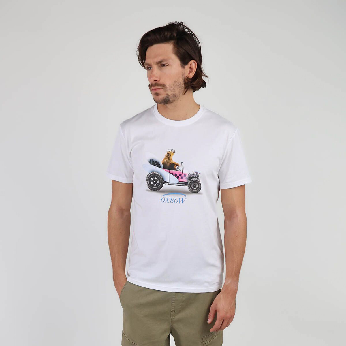 Tatami Printed Cotton T-Shirt with Short Sleeves