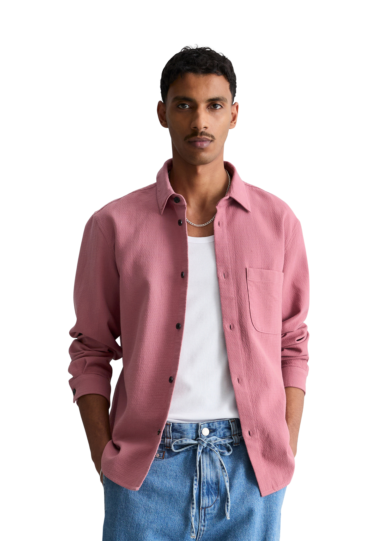 Chemise regular avec une structure fine, MARC O’POLO DENIM