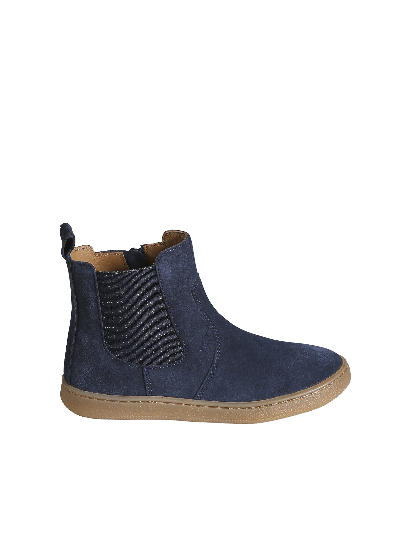 Boots zippées et élastiquées cuir, VERTBAUDET