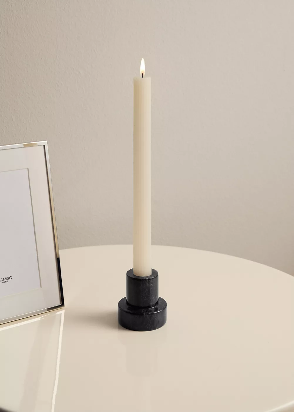 Bougeoir réversible en marbre haut, MANGO HOME
