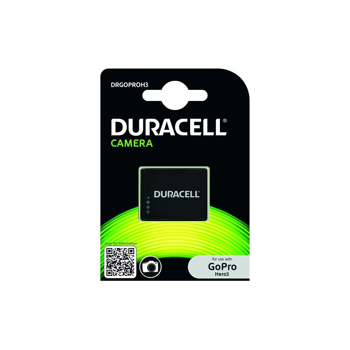 Batterie Duracell pour GoPro Hero 3 / type AHDBT-201 »
