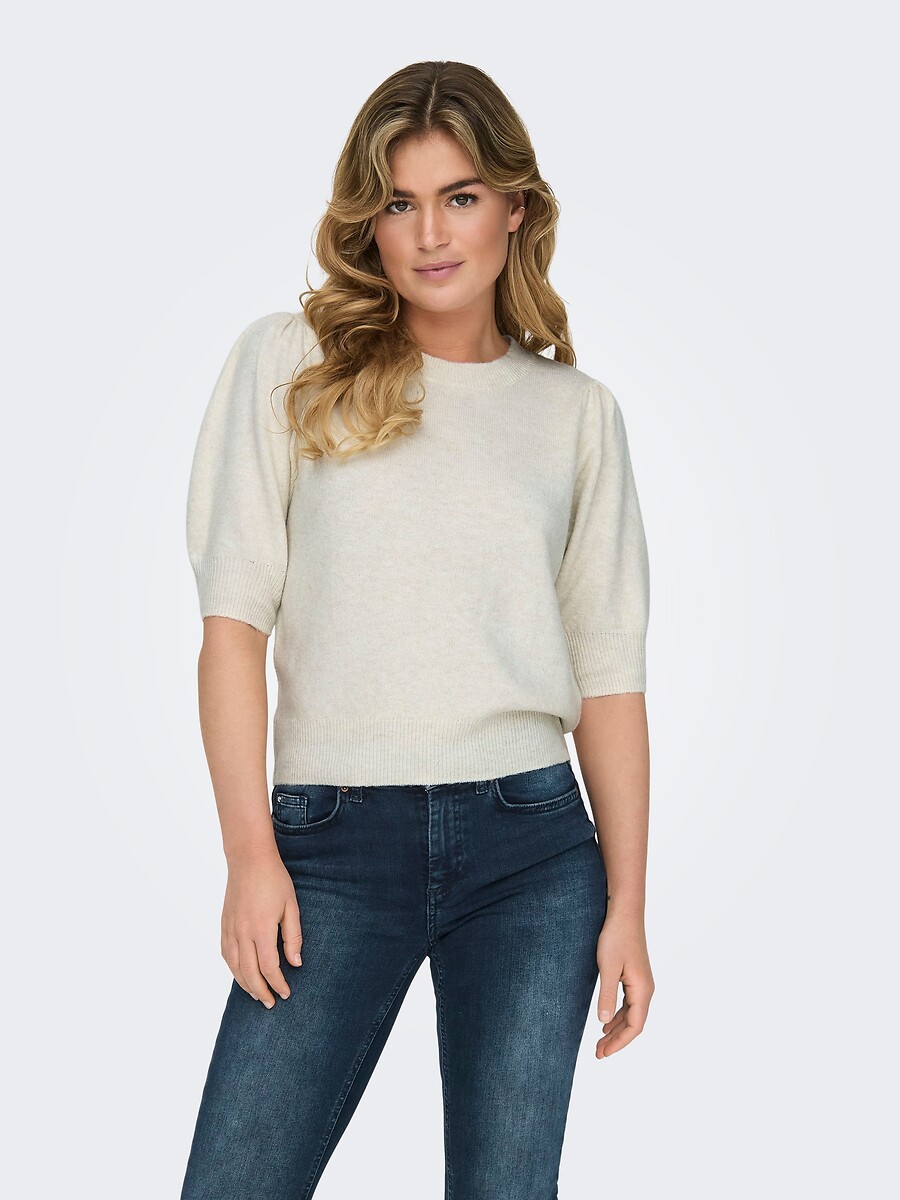 Pull manches courtes, col rond, ONLY