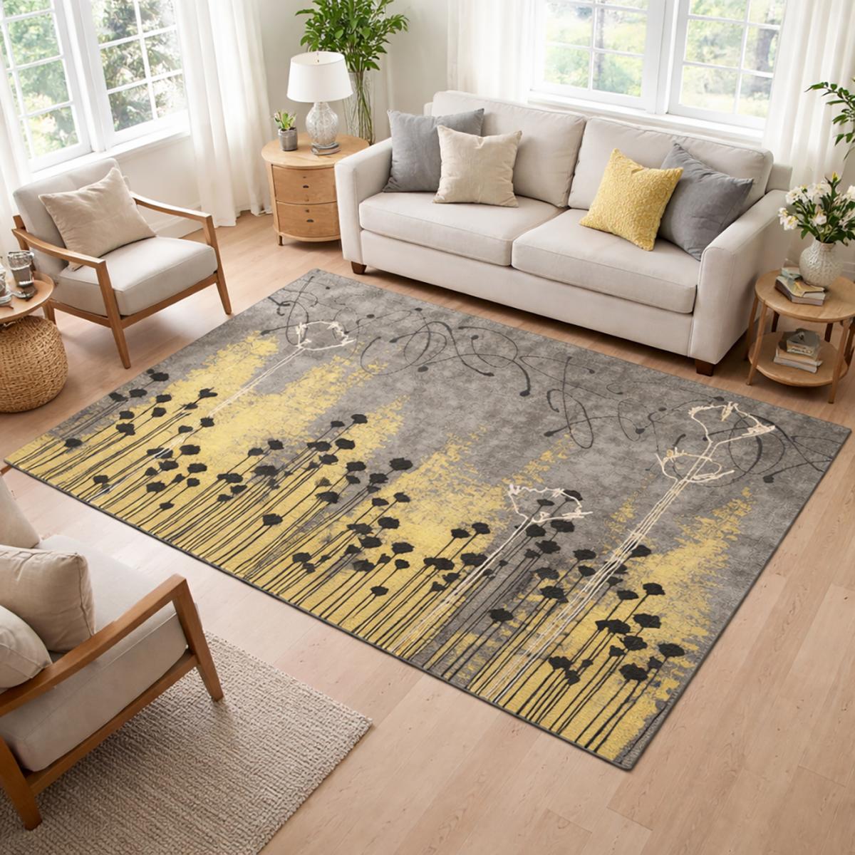 Tapis salon JOLN , tapis en coton, UN AMOUR DE TAPIS