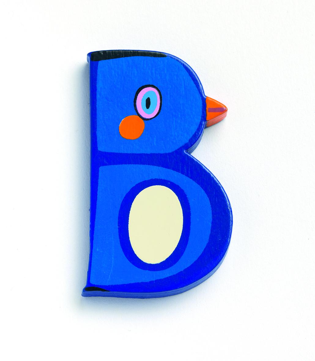 Lettre animaux en bois B, DJECO