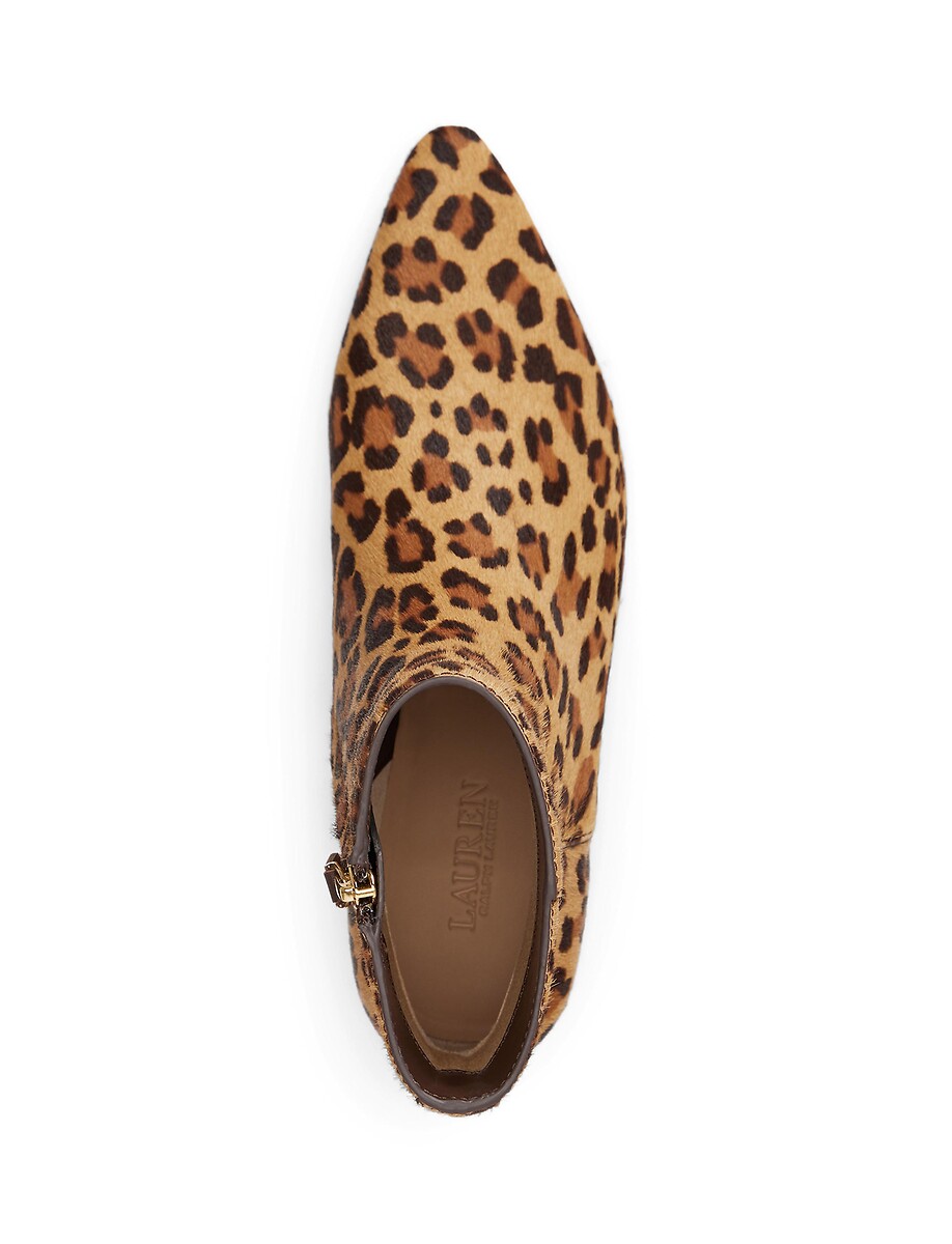 Lauren Ralph Lauren Botines de punta con tacón kitten, de piel pelo de poni, FRANCESCA — foto 4