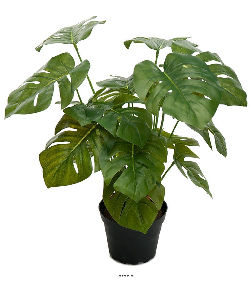 Philodendron artificiel en pot H 35 cm, ARTIFICIELLES