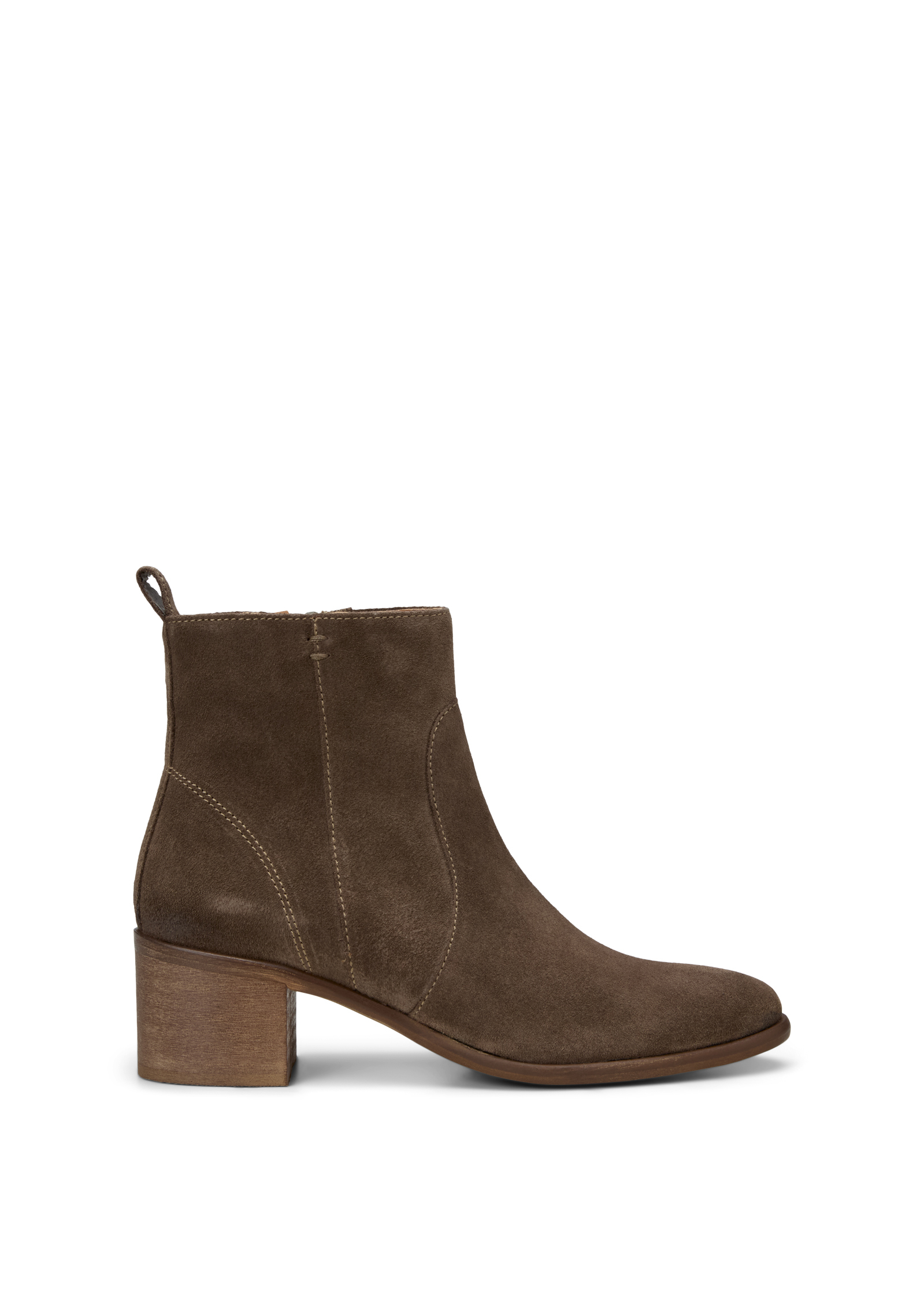 Bottines Modèle Marcia en cuir velours doux, MARC O'POLO