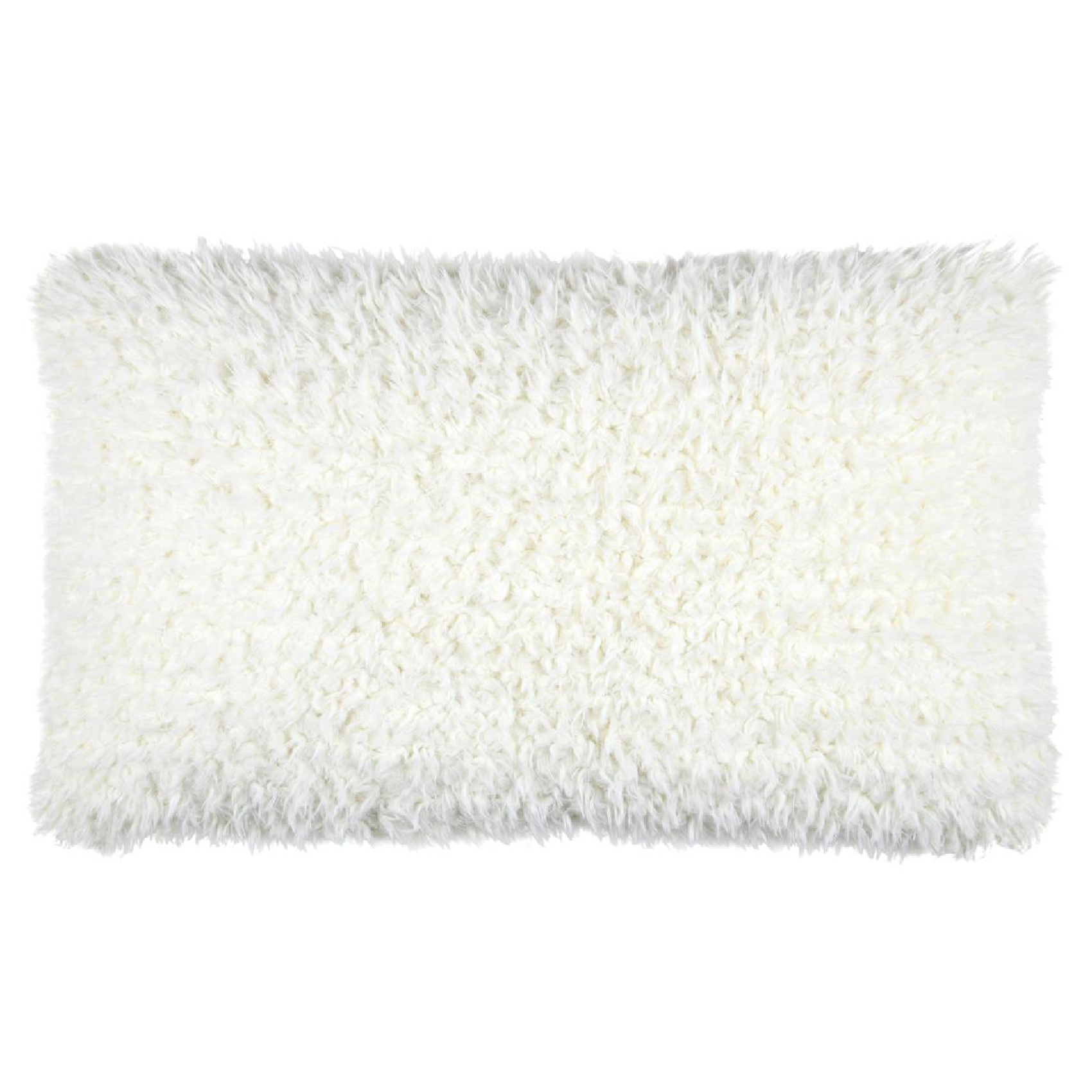 Coussin rectangulaire imitation peau de mouton, LOVELY CASA