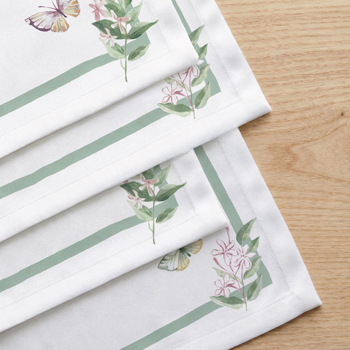 Lot de 4 serviettes en coton 100% Jazmines, NAF NAF HOME