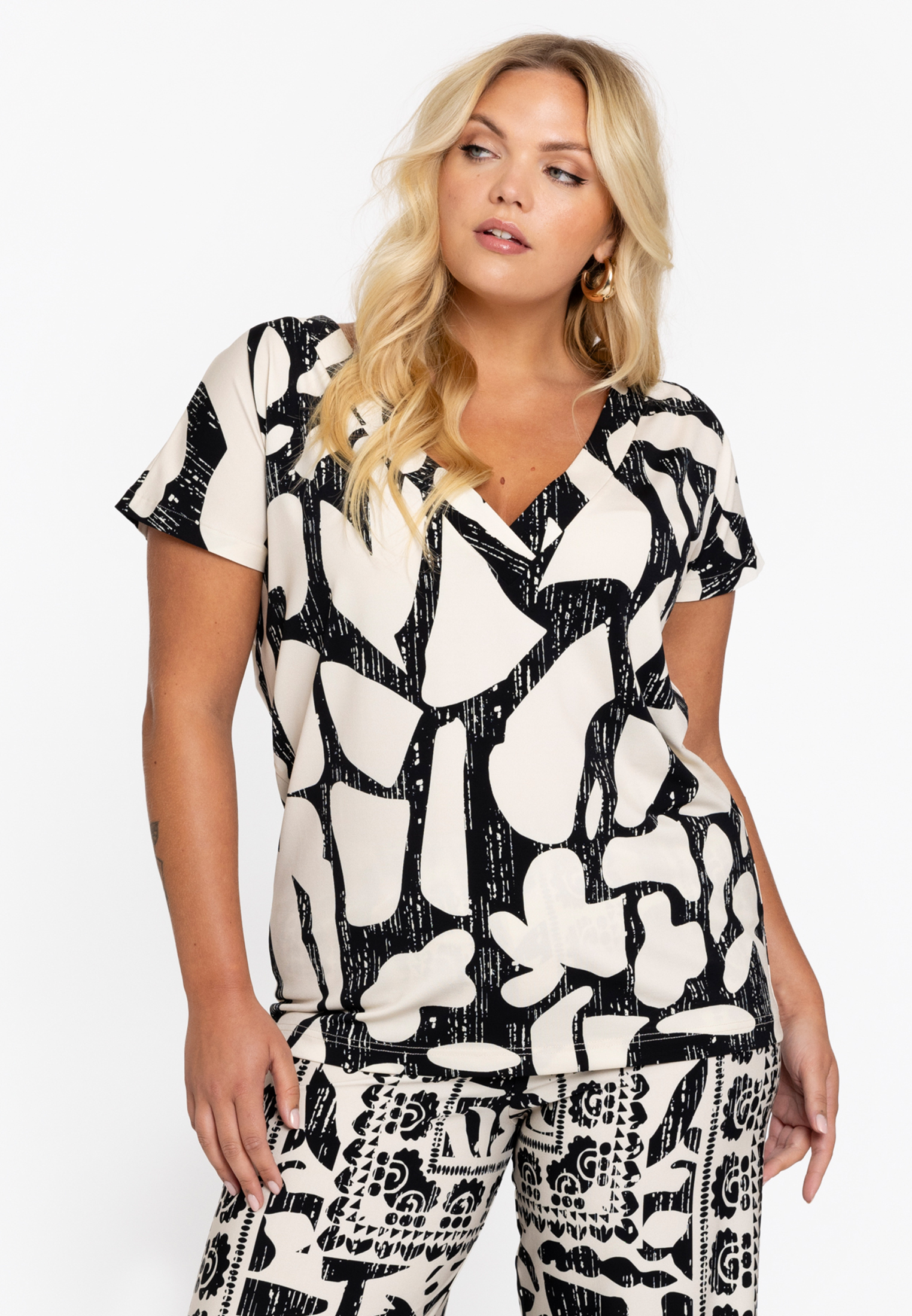 T-shirt imprimé / imprimée floral, YOEK