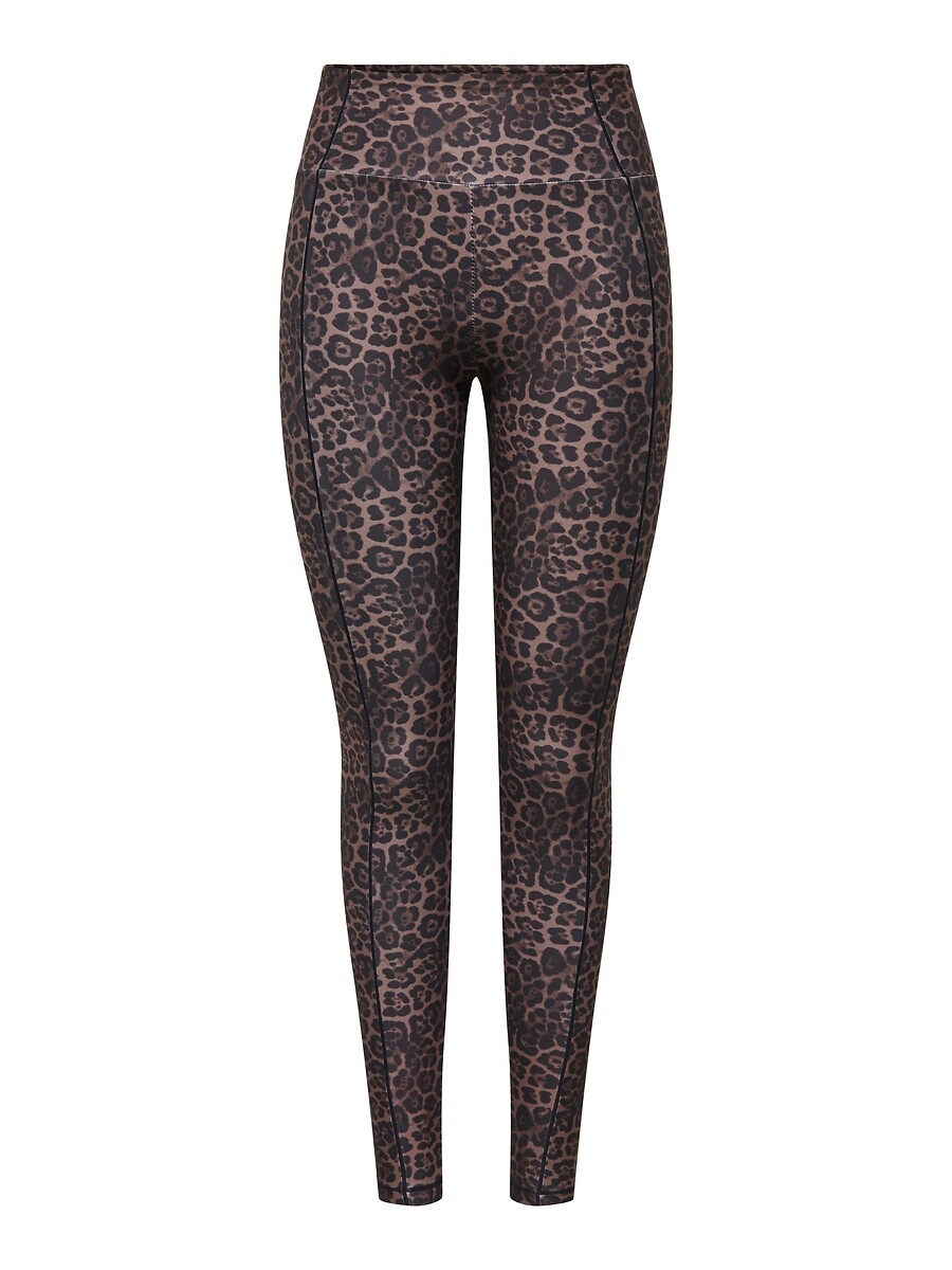 Legging de sport taille haute, imprimé léopard, ONLY PLAY