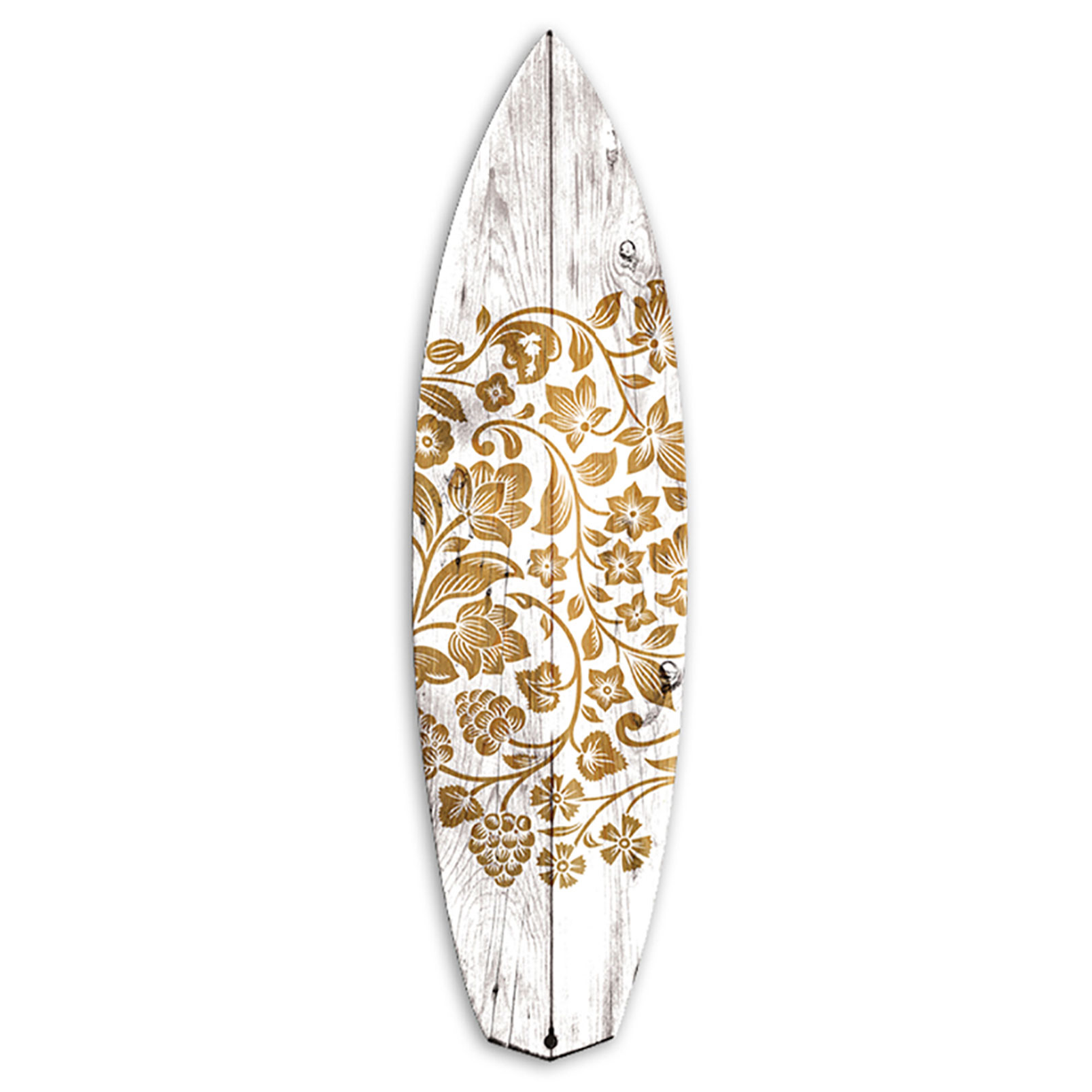 Planche de surf décorative fleurs, HEXOA