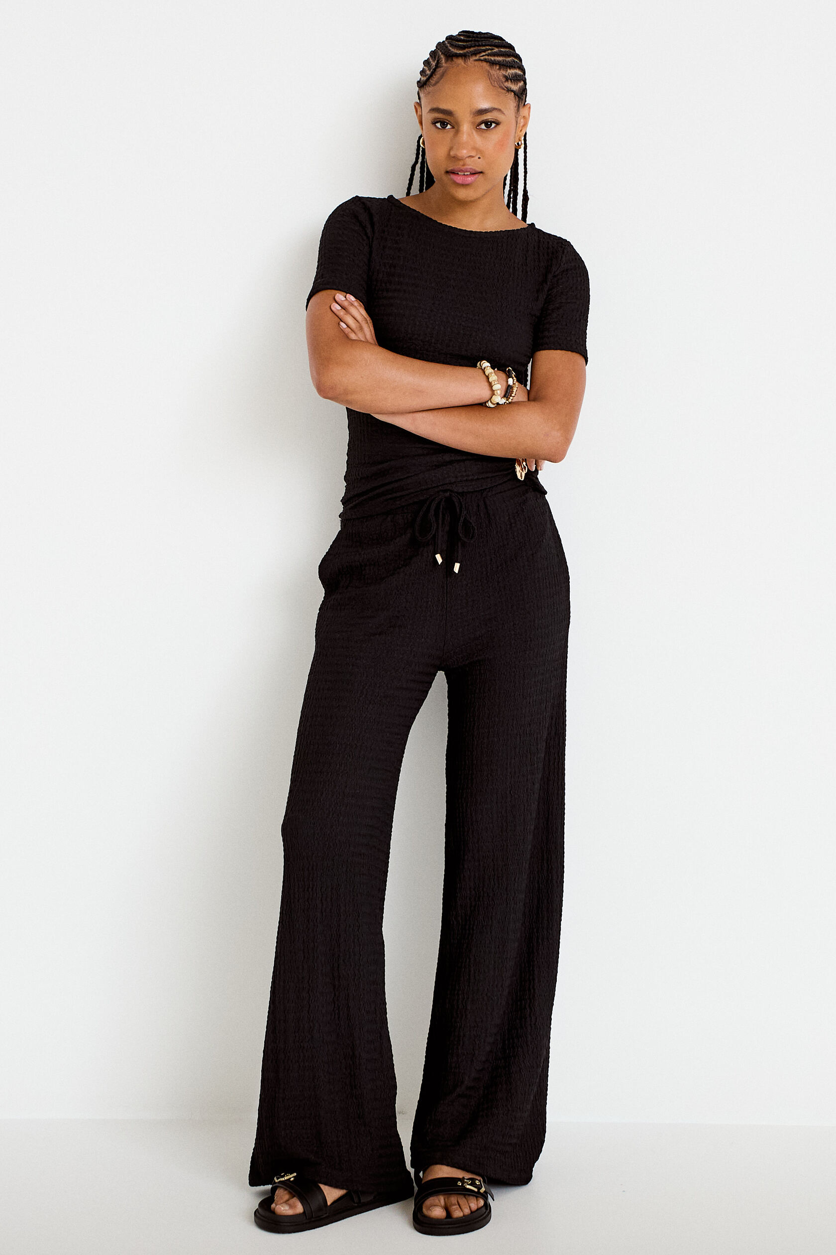 Pantalon large taille standard, CACHE CACHE