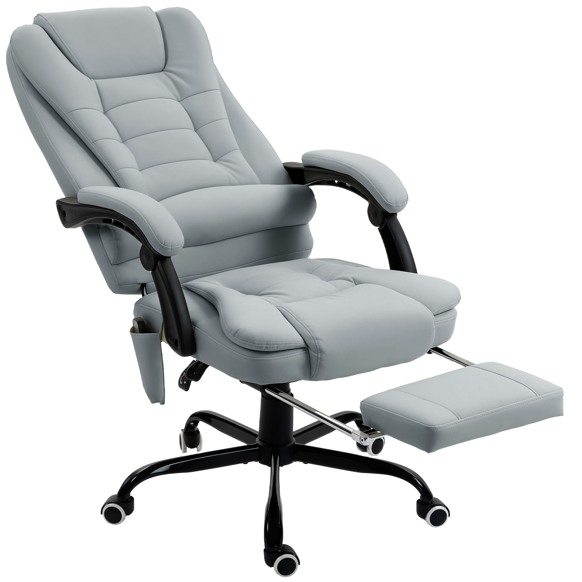 Fauteuil de bureau avec fonction massage, HOMCOM