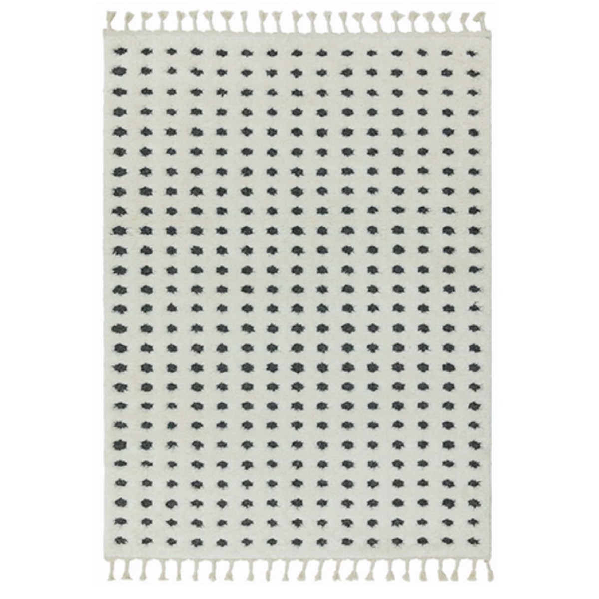 Tapis moderne à franges DOTTY, NOVATREND