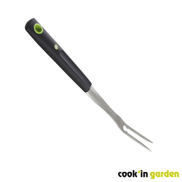 Fourchette pour barbecue aimantée avec manche soft touch, COOK IN GARDEN