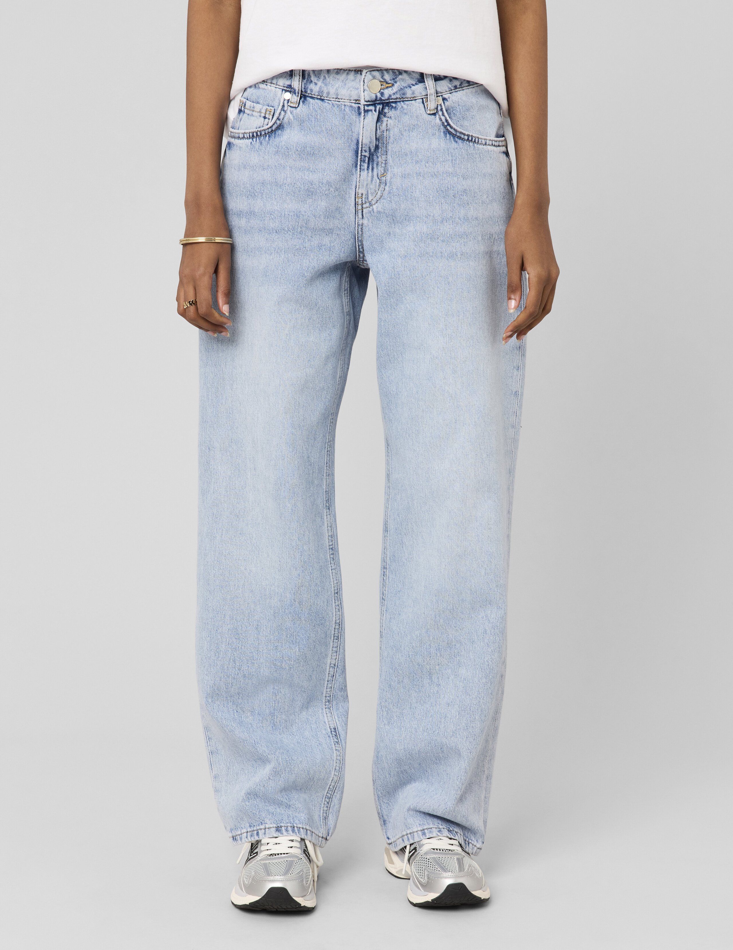 Jean straight taille basse, BZB