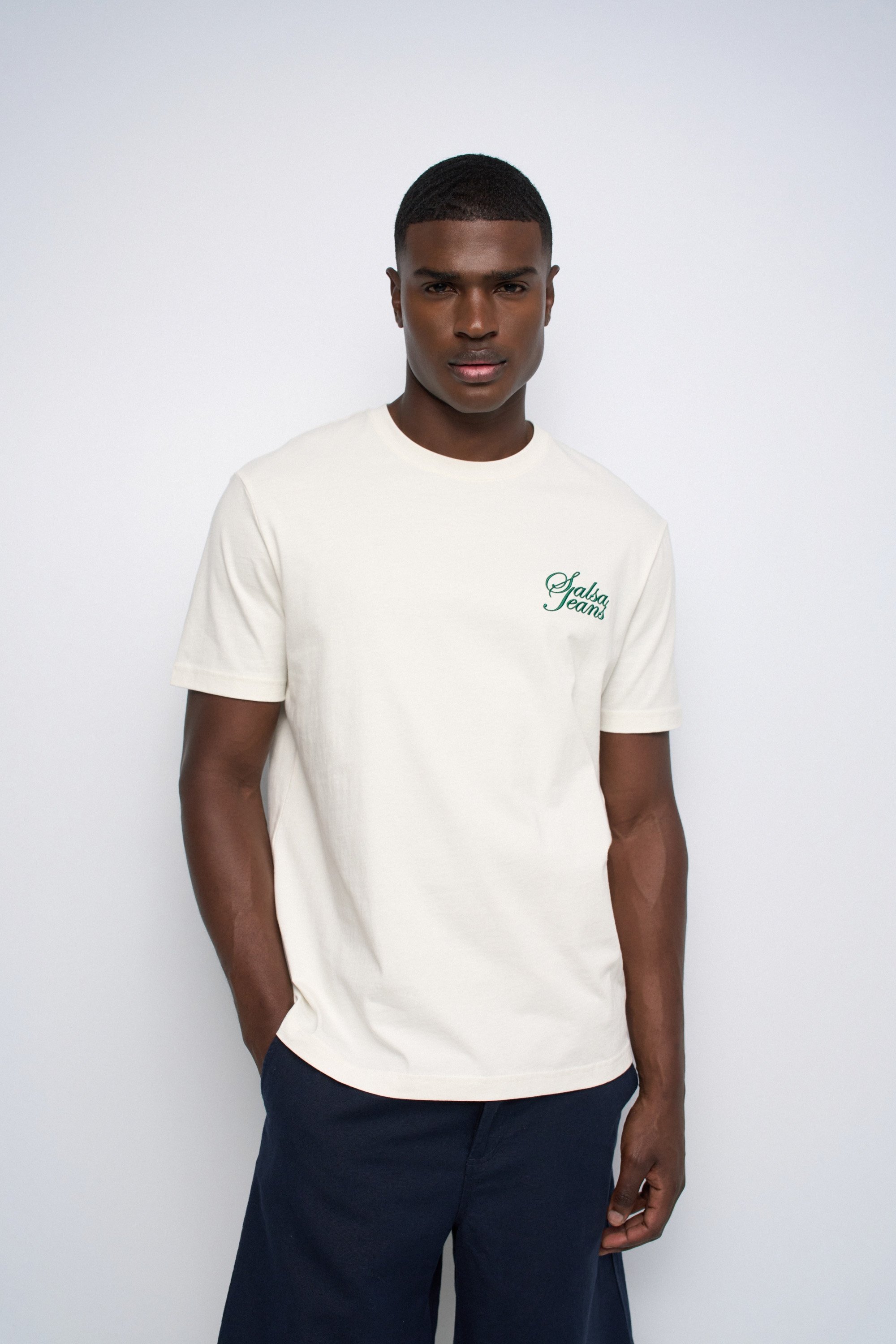 T-SHIRT AVEC BRANDING, SALSA JEANS