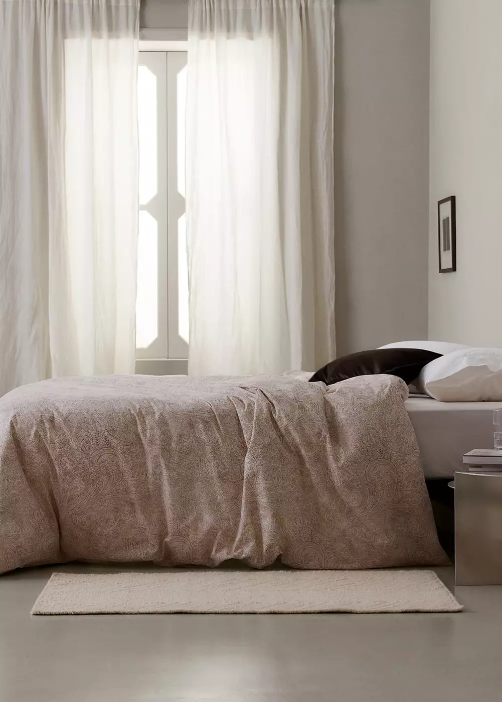 Housse de couette en percale de coton 100 % Lit 180/200 cm, MANGO HOME