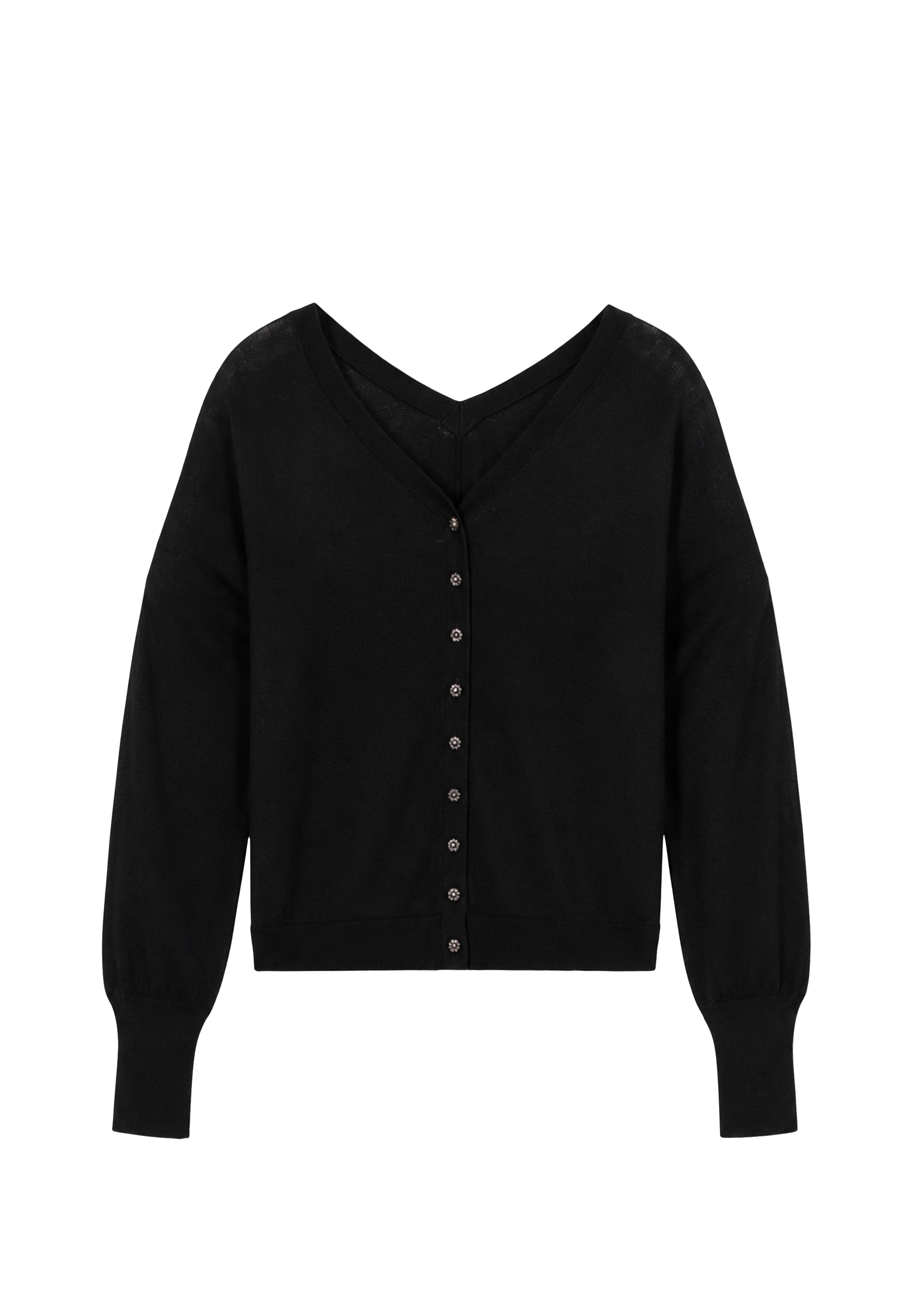 Pull tricot en laine strass dos, IKKS