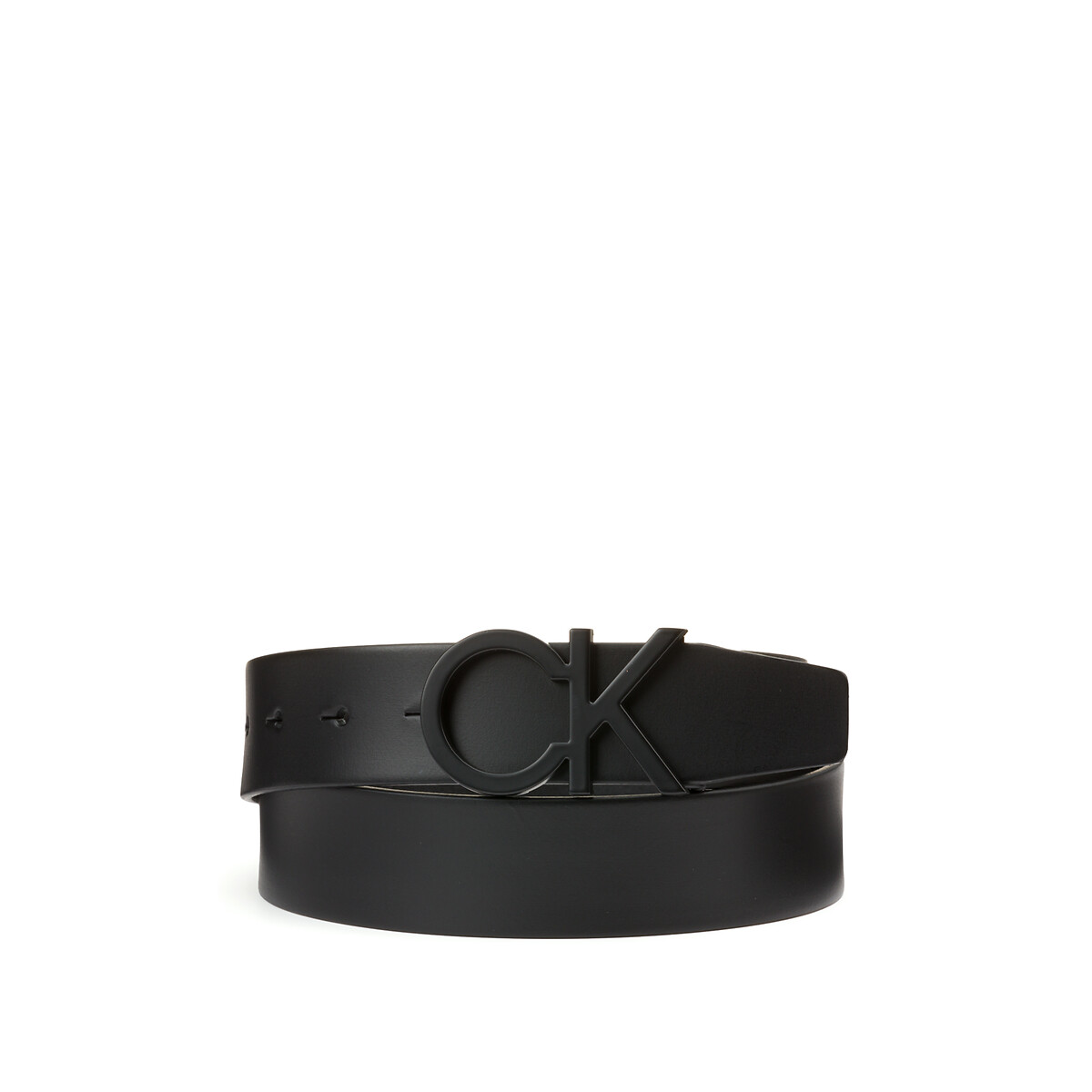 Ledergürtel mit schwarz 3,5 | in cm Redoute Calvin Klein La logoform, schnalle