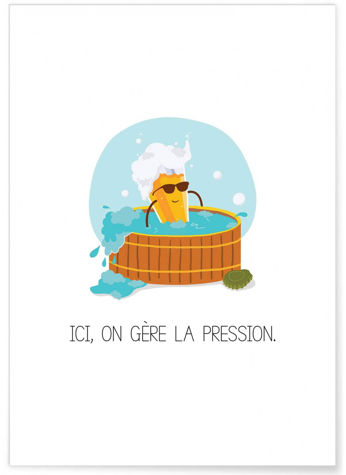 Affiche Ici on gère la pression, L'AFFICHERIE