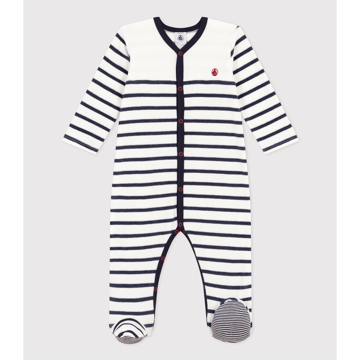 tutina-a-righe-in-velluto-bianco-rigato-marine-petit-bateau-la-redoute