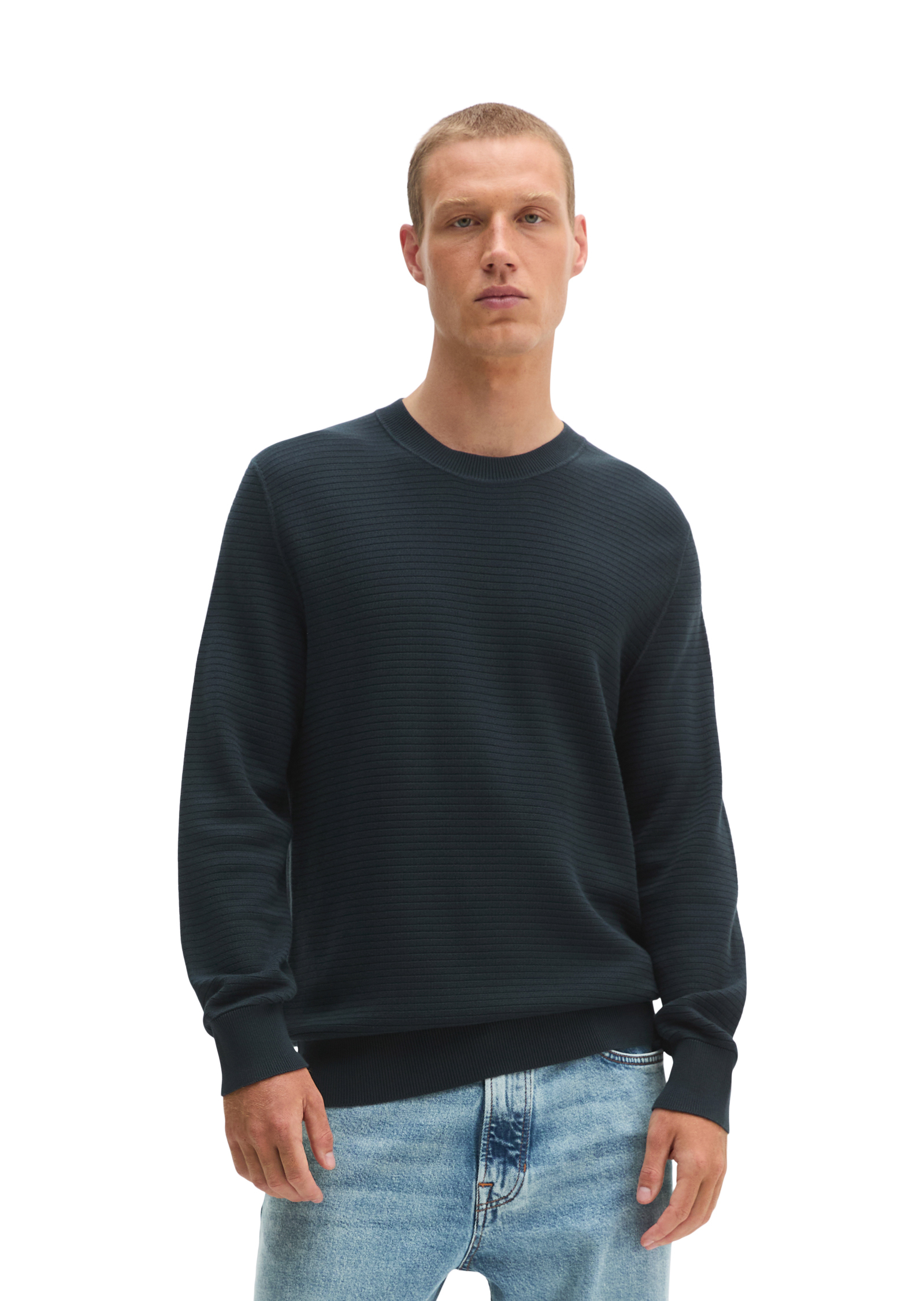 Pull coupe classique avec nervure transversale intelligente, MARC O'POLO