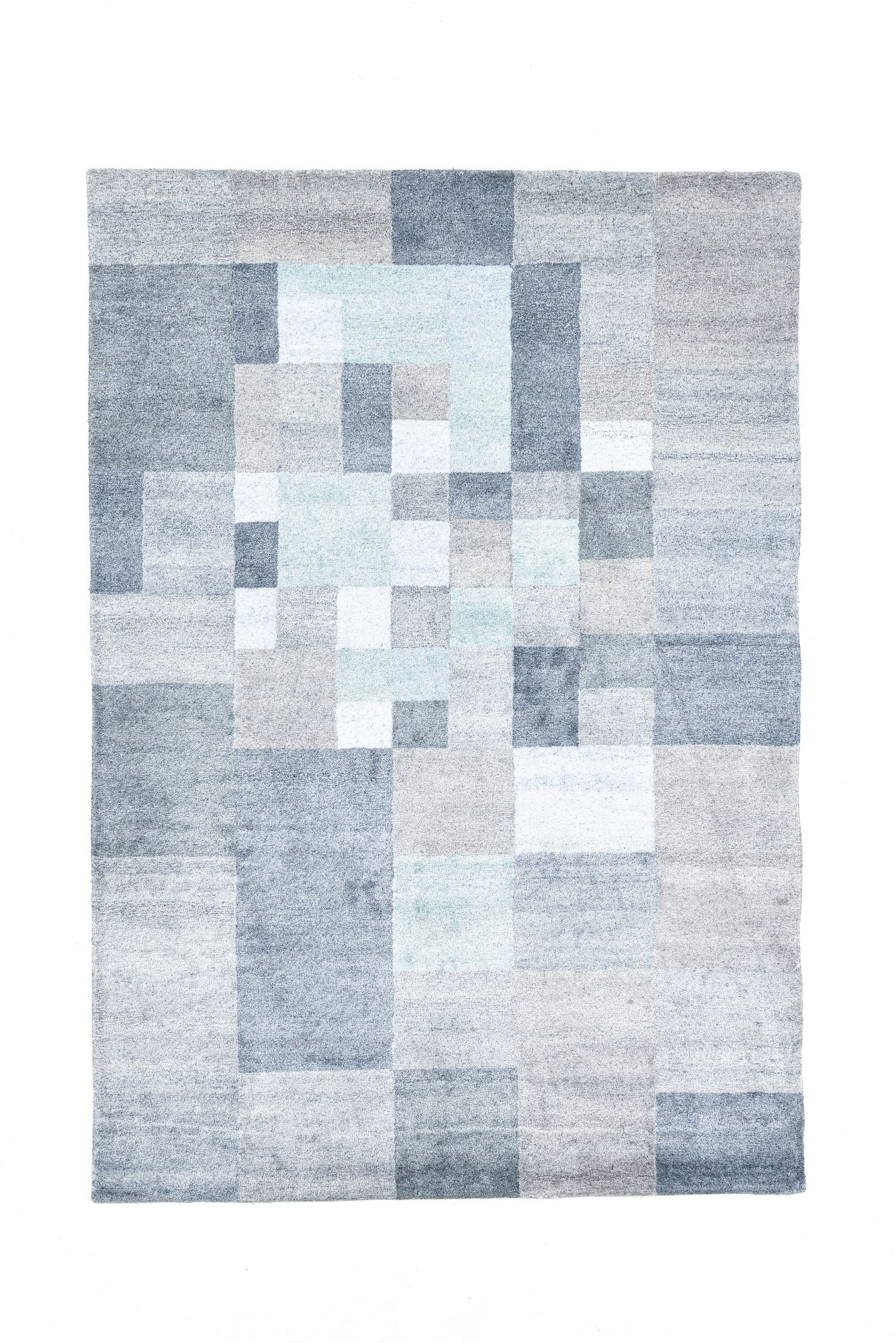 Tapis tufté main en viscose, THEKO