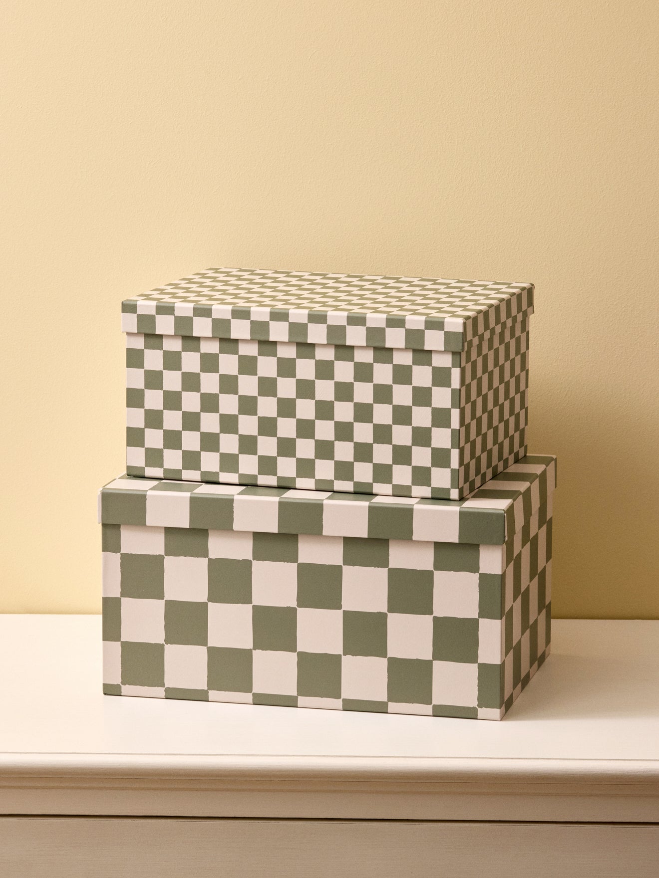 Boîte gigogne damier par lot de 2, CYRILLUS