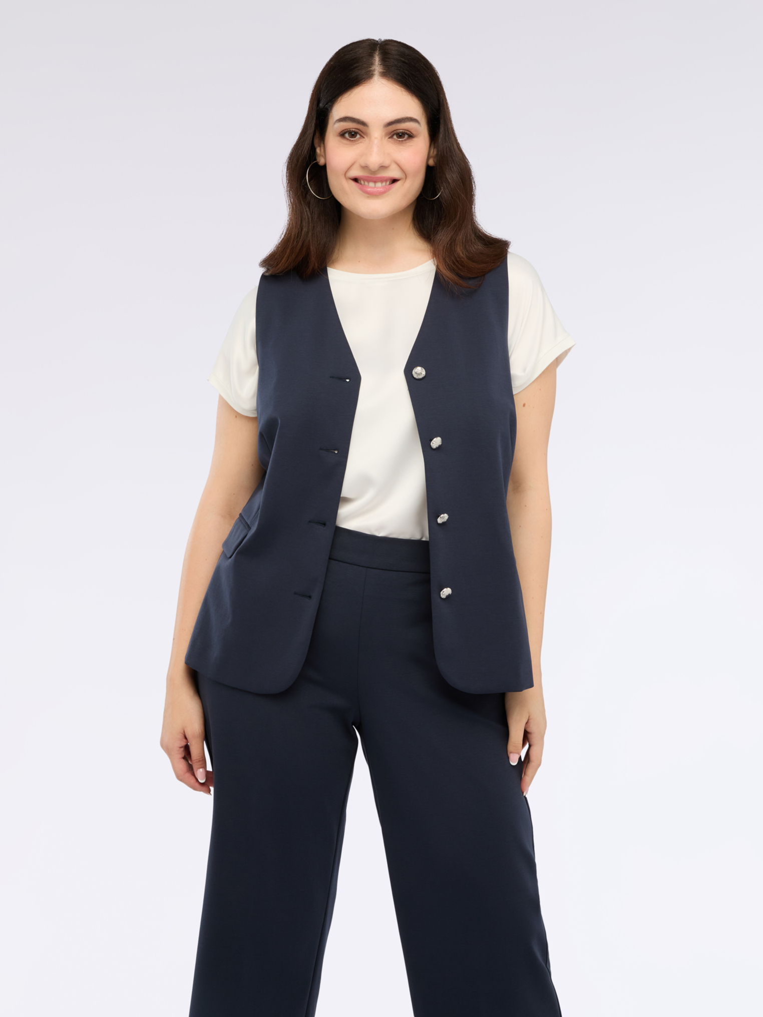 Gilet en maille Milano avec boutons, FIORELLA RUBINO