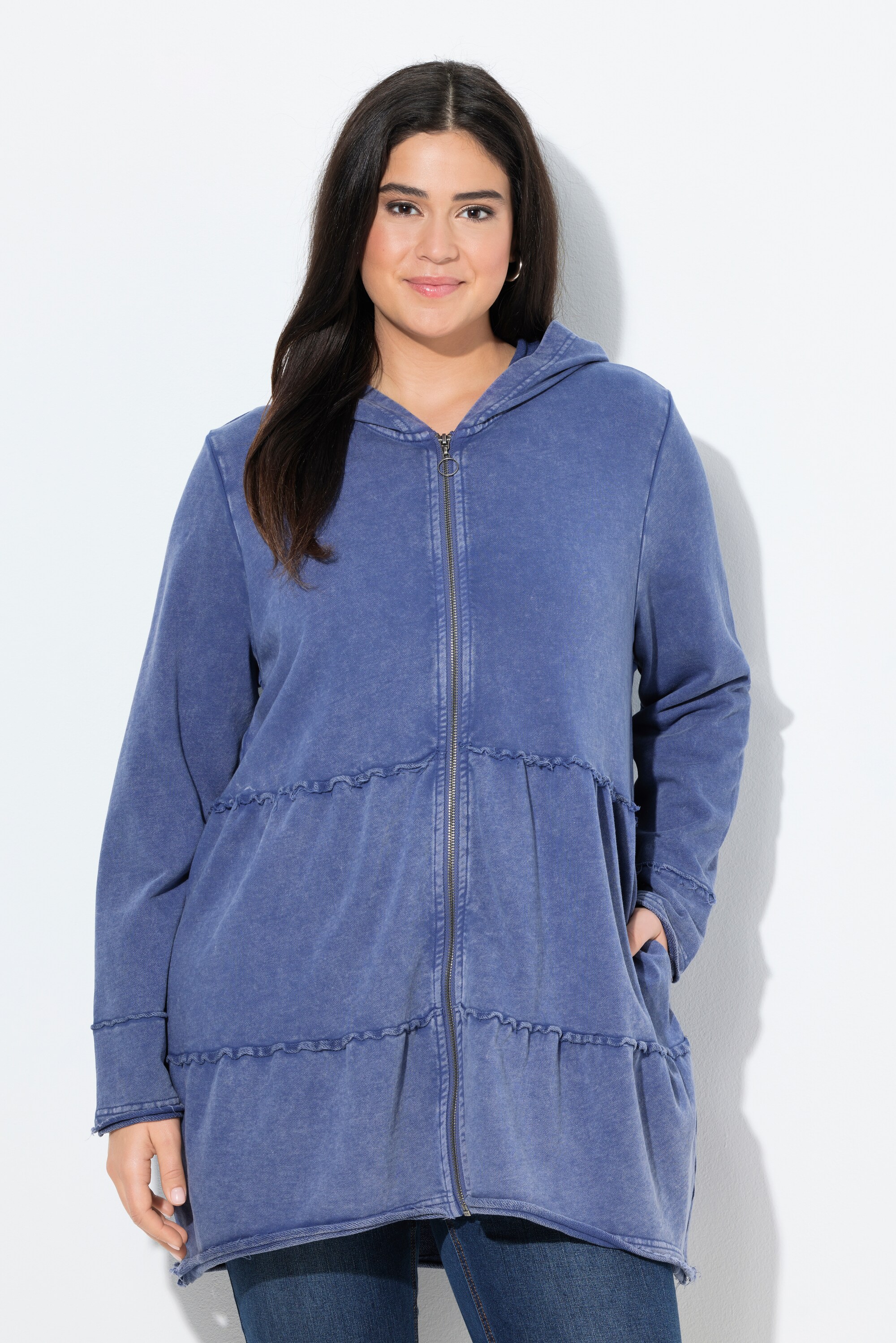 Longue veste à capuche au look vintage, ULLA POPKEN