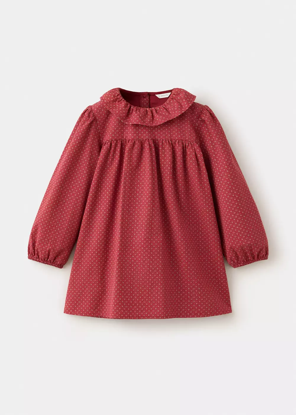 Robe fleurie à col volanté, MANGO BABY