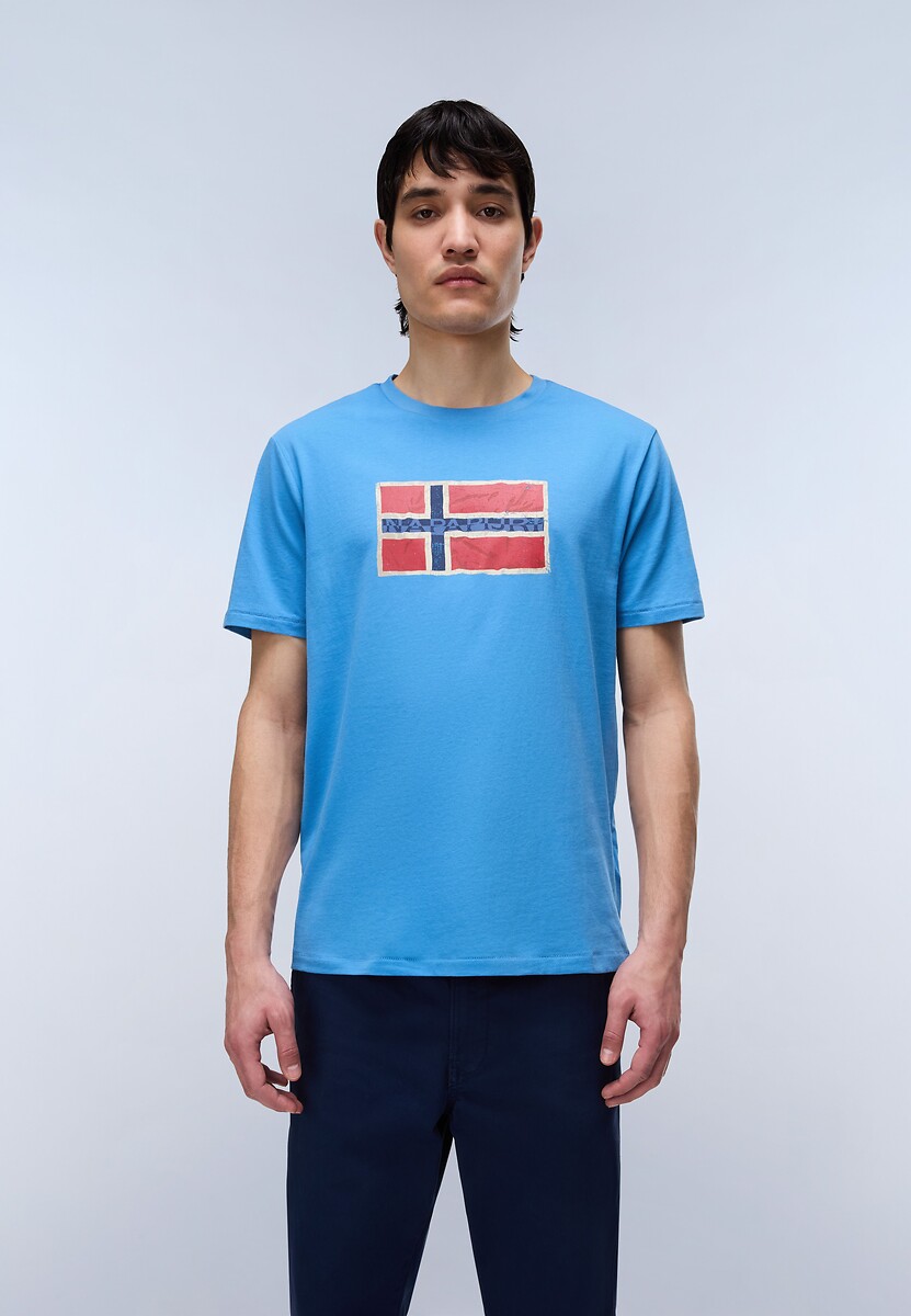 T-shirt manches courtes avec logo poitrine, S-Mahsa, NAPAPIJRI