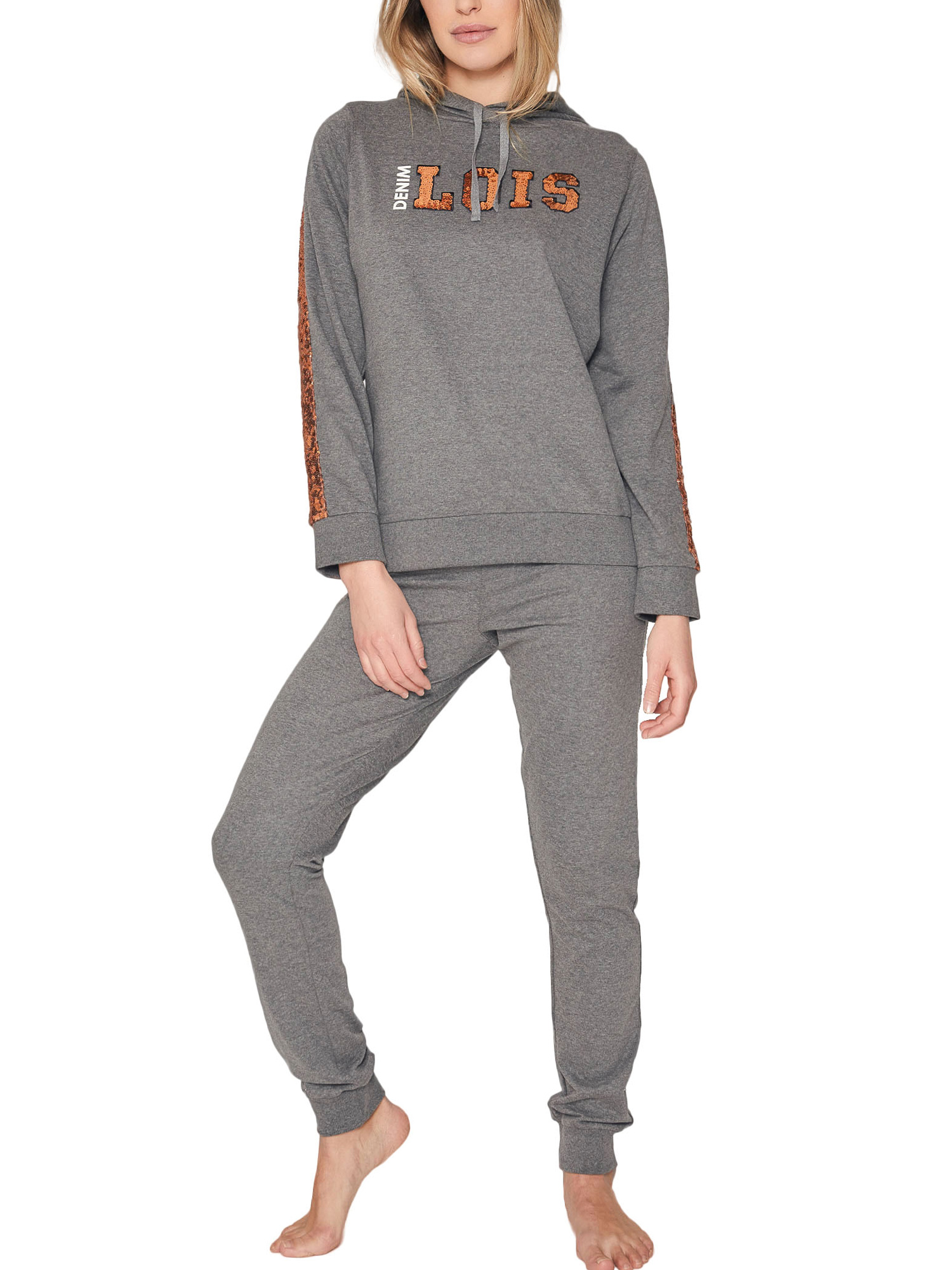 Pyjama pantalon sweat capuche Bright, ADMAS