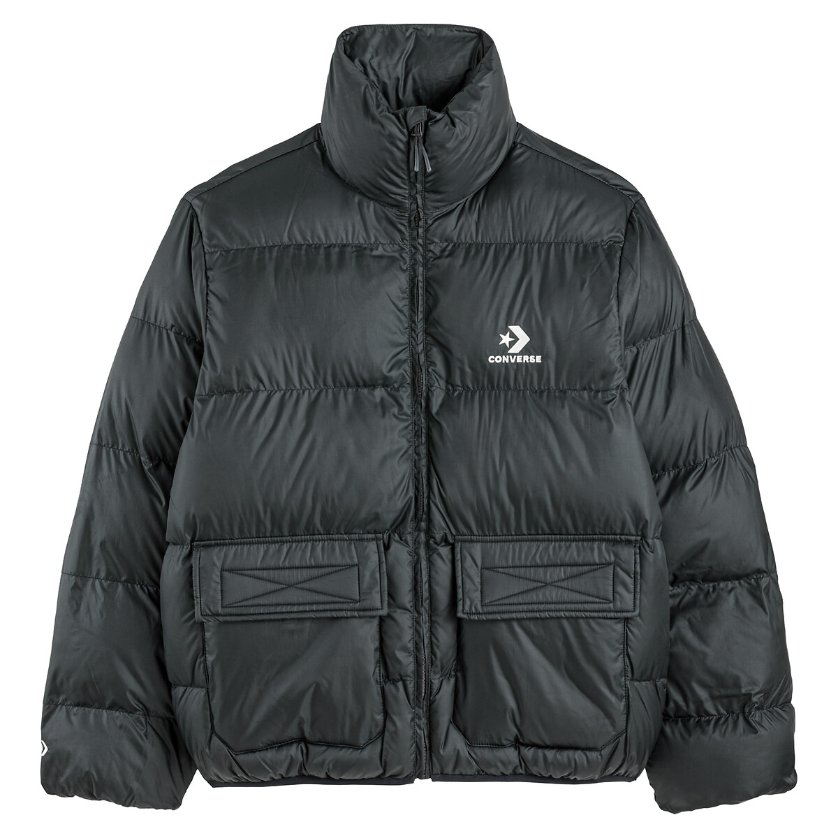 Image of Desert Adventure Recycled Padded Jacket with Logo Print and Hood